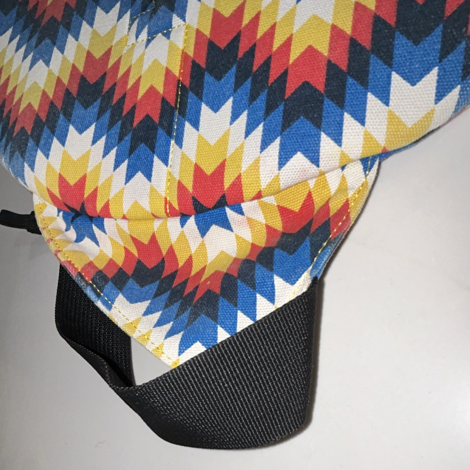 KAVU Multicolor Chevron Sling Bag Crossbody Zip/Buckle Closure Adjustable Strap