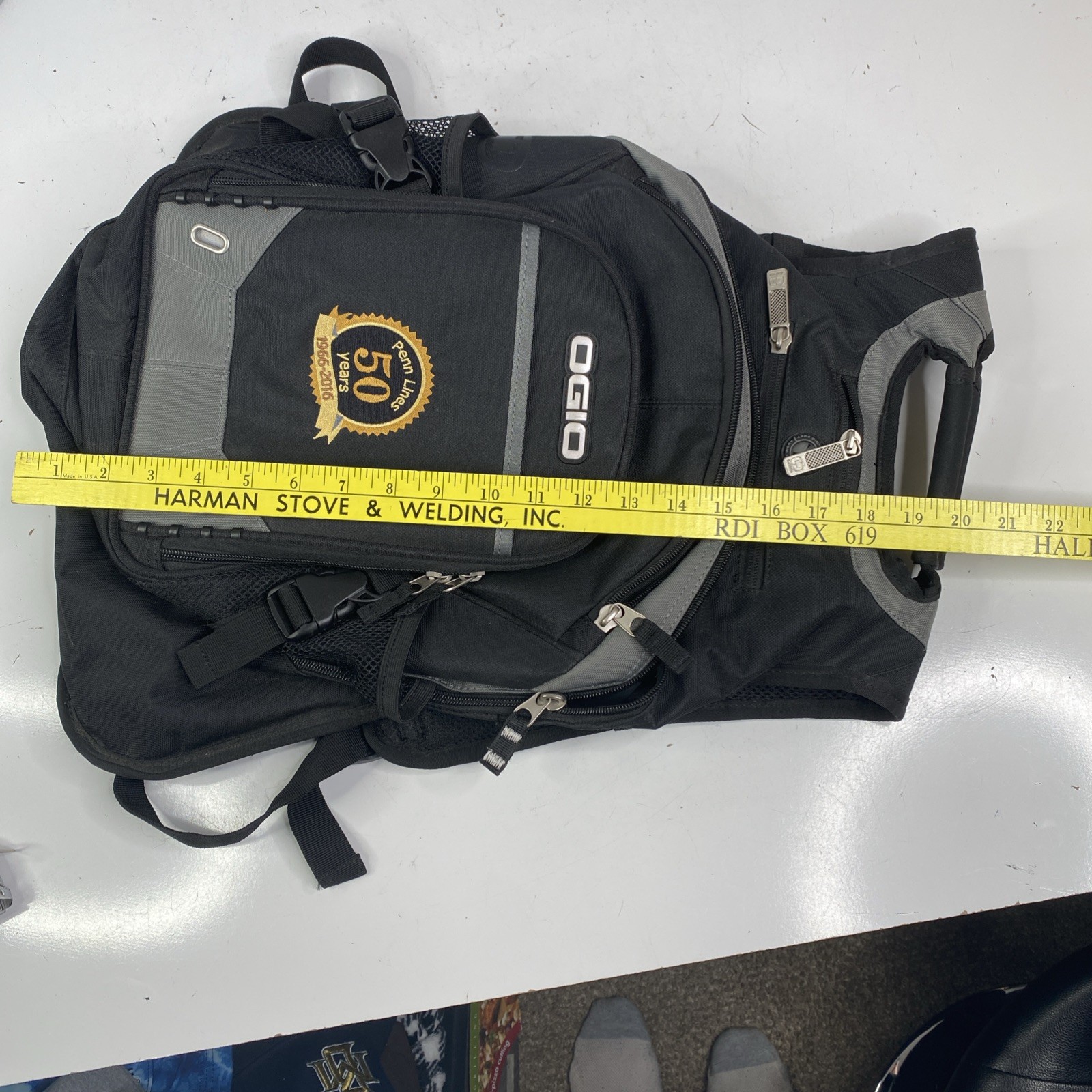 Ogio Backpack Street Fugitive Tech Specs Laptop Audio Pocket Bag PENN LINES Logo