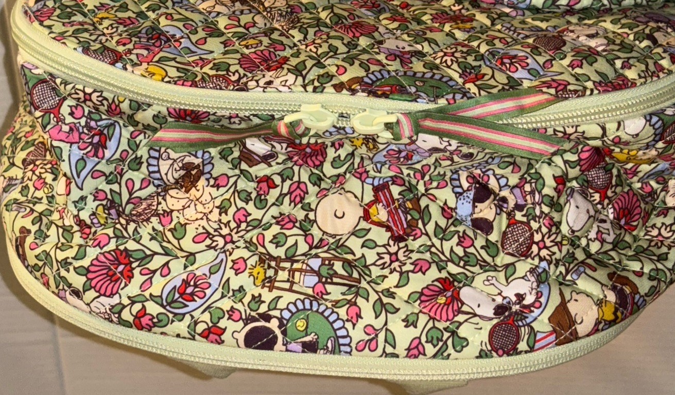 Vera Bradley Bancroft Backpack Bag Snoopy Country Club Peanuts Paisley