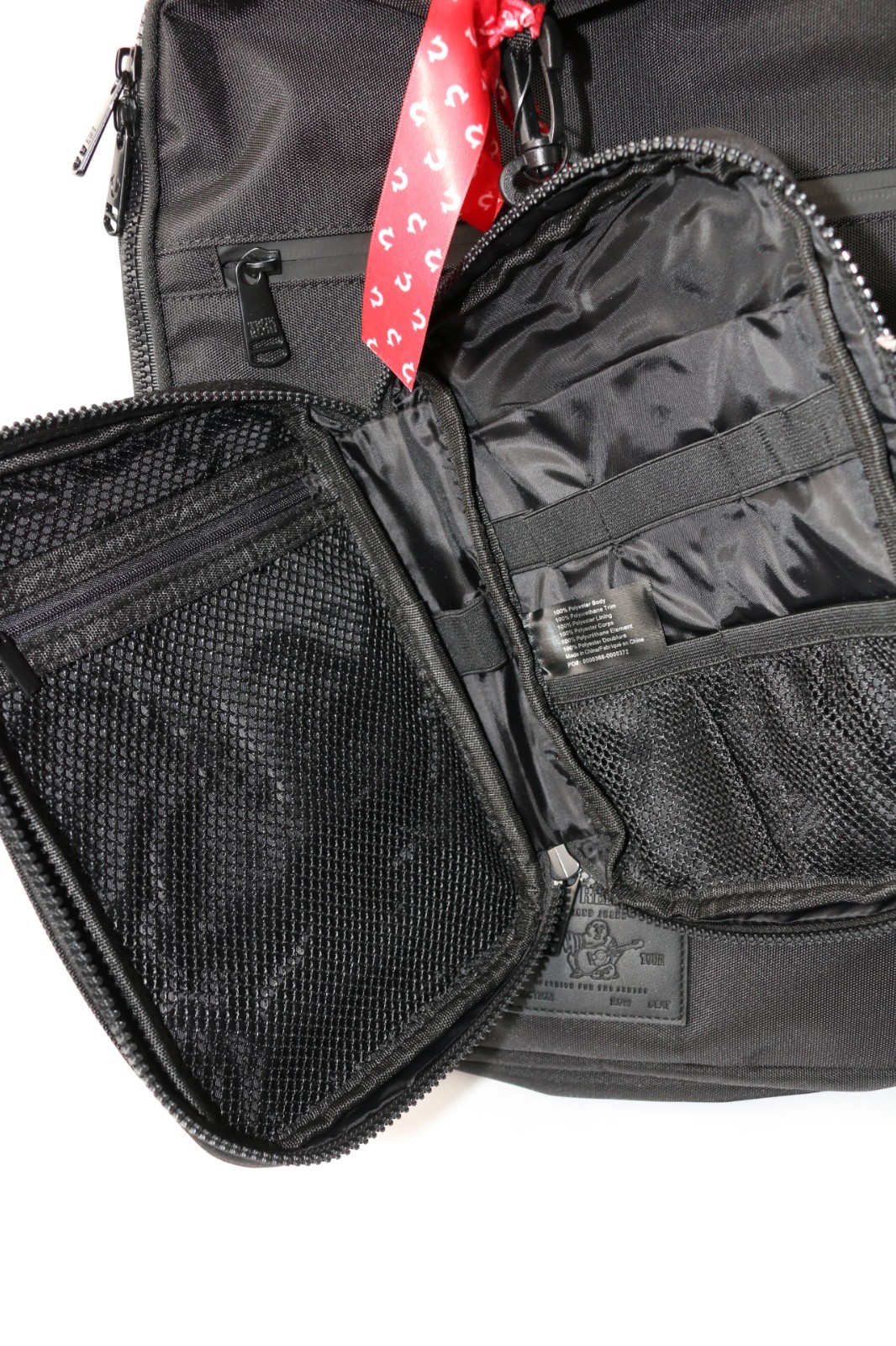 $125 True Religion Commuter Backpack Black Laptop/Travel~Bonus Tech Kit~TR104863