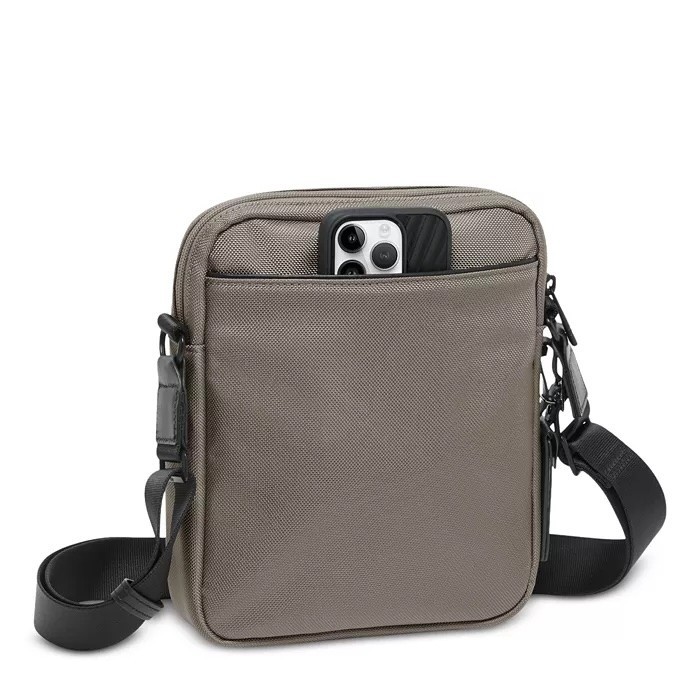 🎒 NEW TUMI Alpha Medium Crossbody Grey Alloy FXT Ballistic Nylon Travel Men’s
