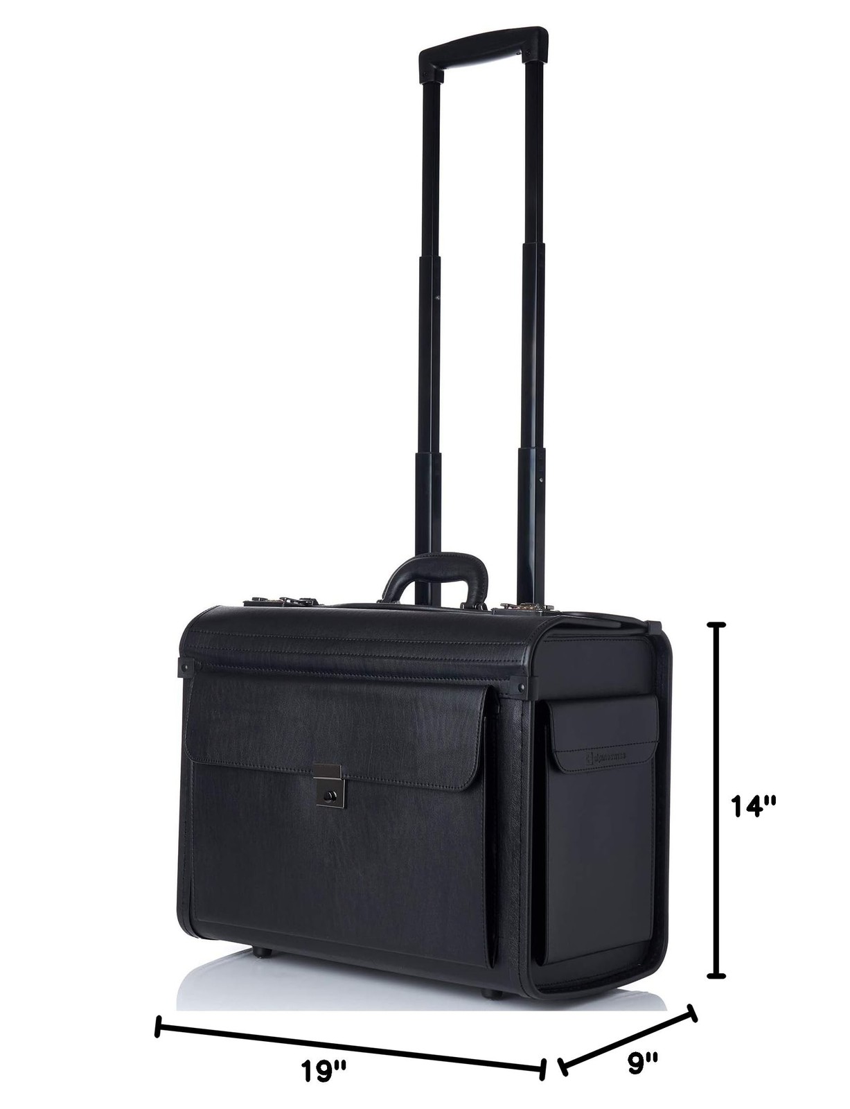 Alpine Swiss Rolling 17″ Laptop Briefcase on Wheels Attache Lawyers Case Lega…