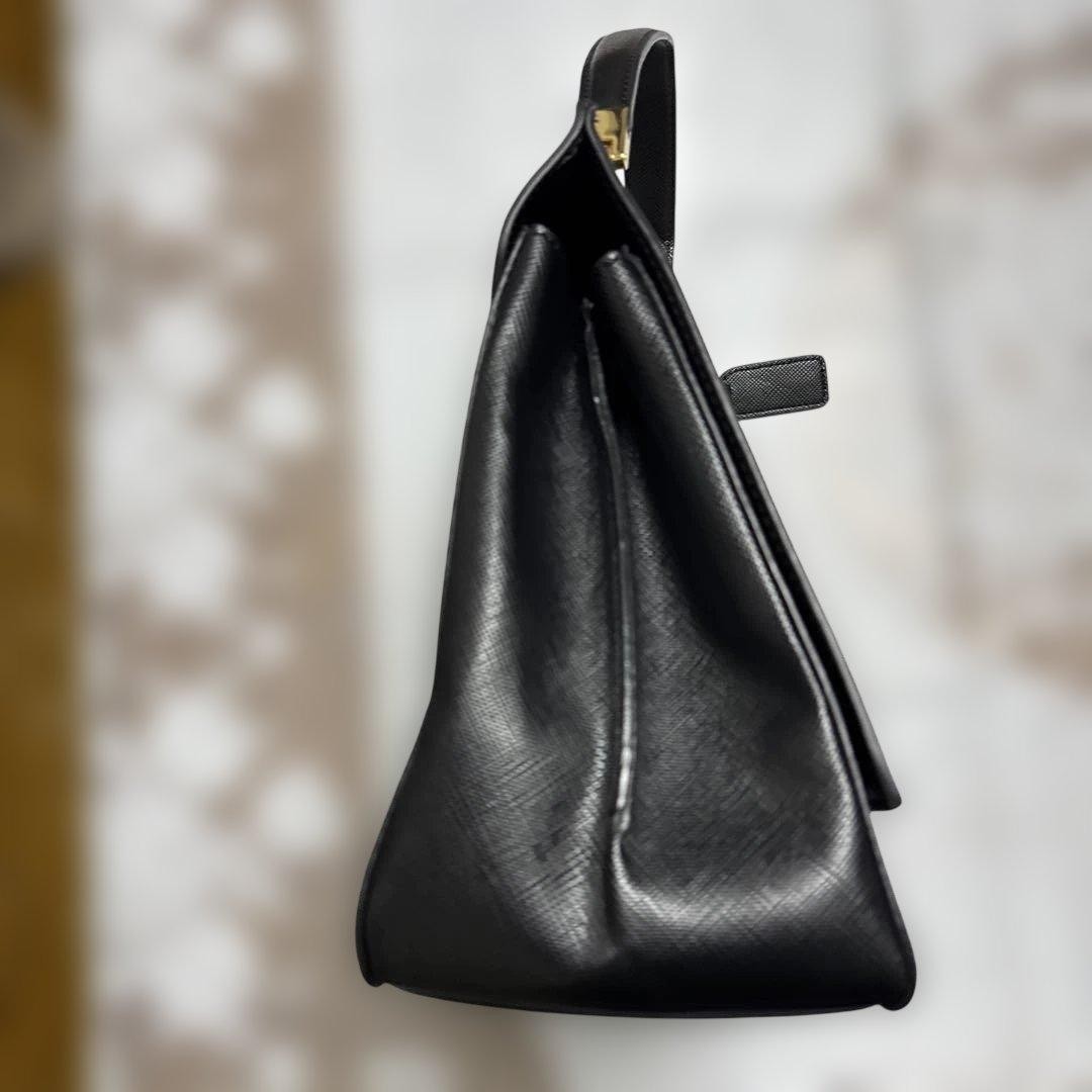[New] Catty Ferrari Formal Business Bag Black Large Capacity