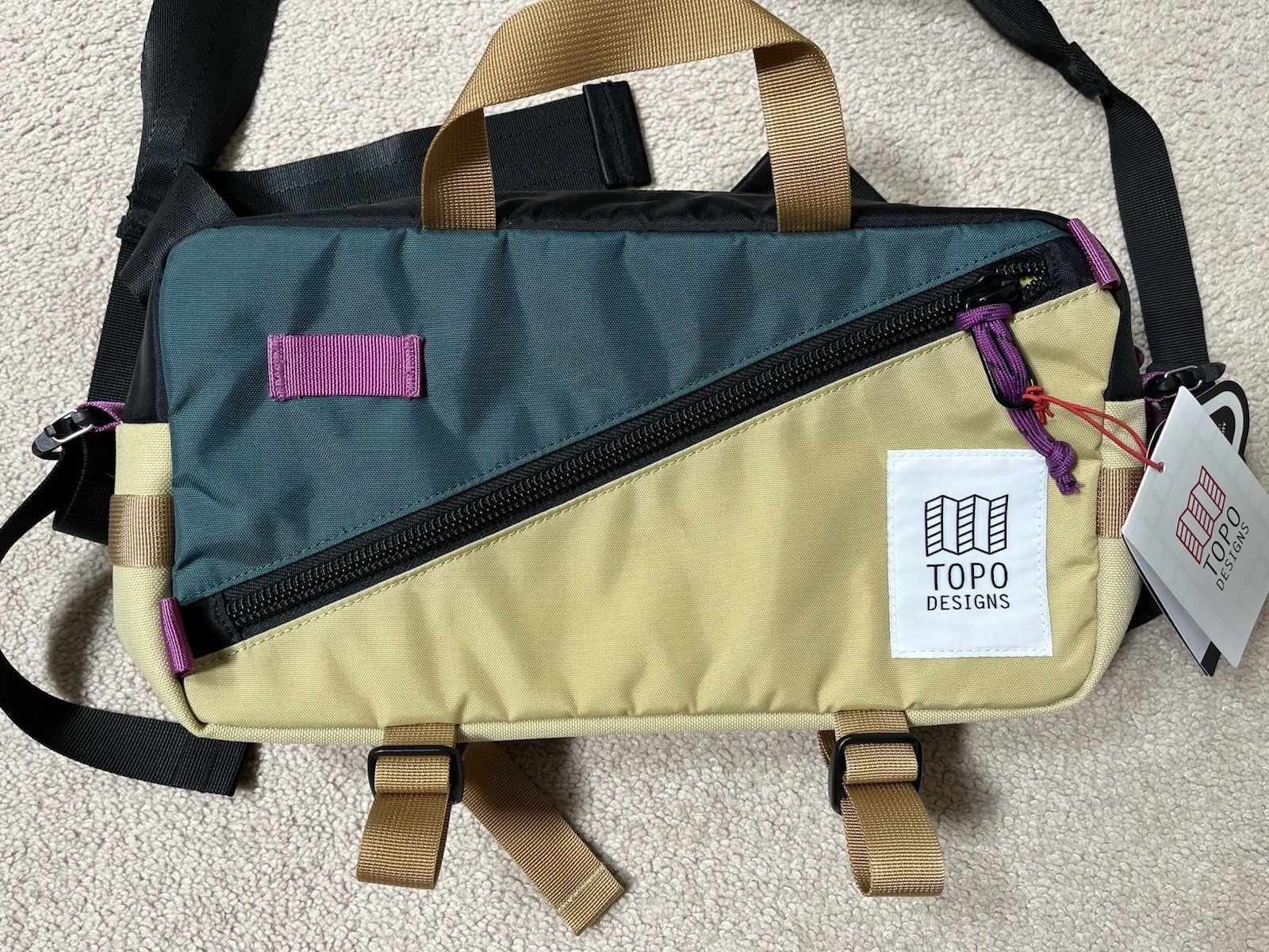 Topo Designs Quick Pack Shoulder & Waist Bag 7L Hemp Botanic Green NEW TAGS