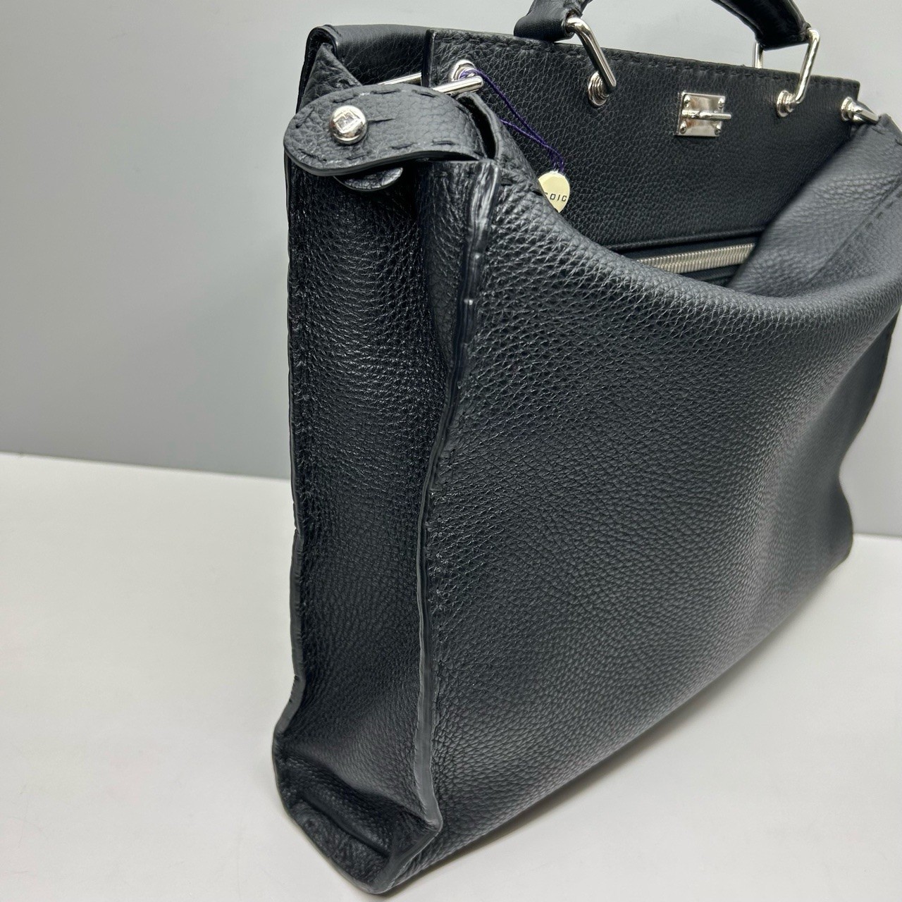 Fendi Pre-Owned Authentic Peekaboo Briefcase Black 36x27x5cm