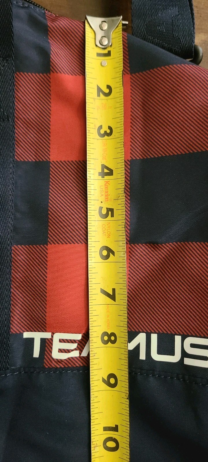 2022 Beijing Olympics Polo Ralph Lauren Buffalo Plaid Weekender Duffle Bag USA