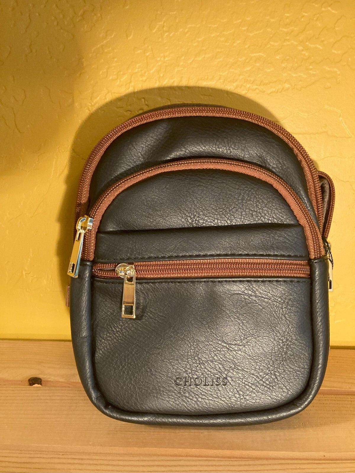 Unisex Sling Bag – Soft Vegan Leather Anti-Theft W/Adjustable Guitar-Style Strap