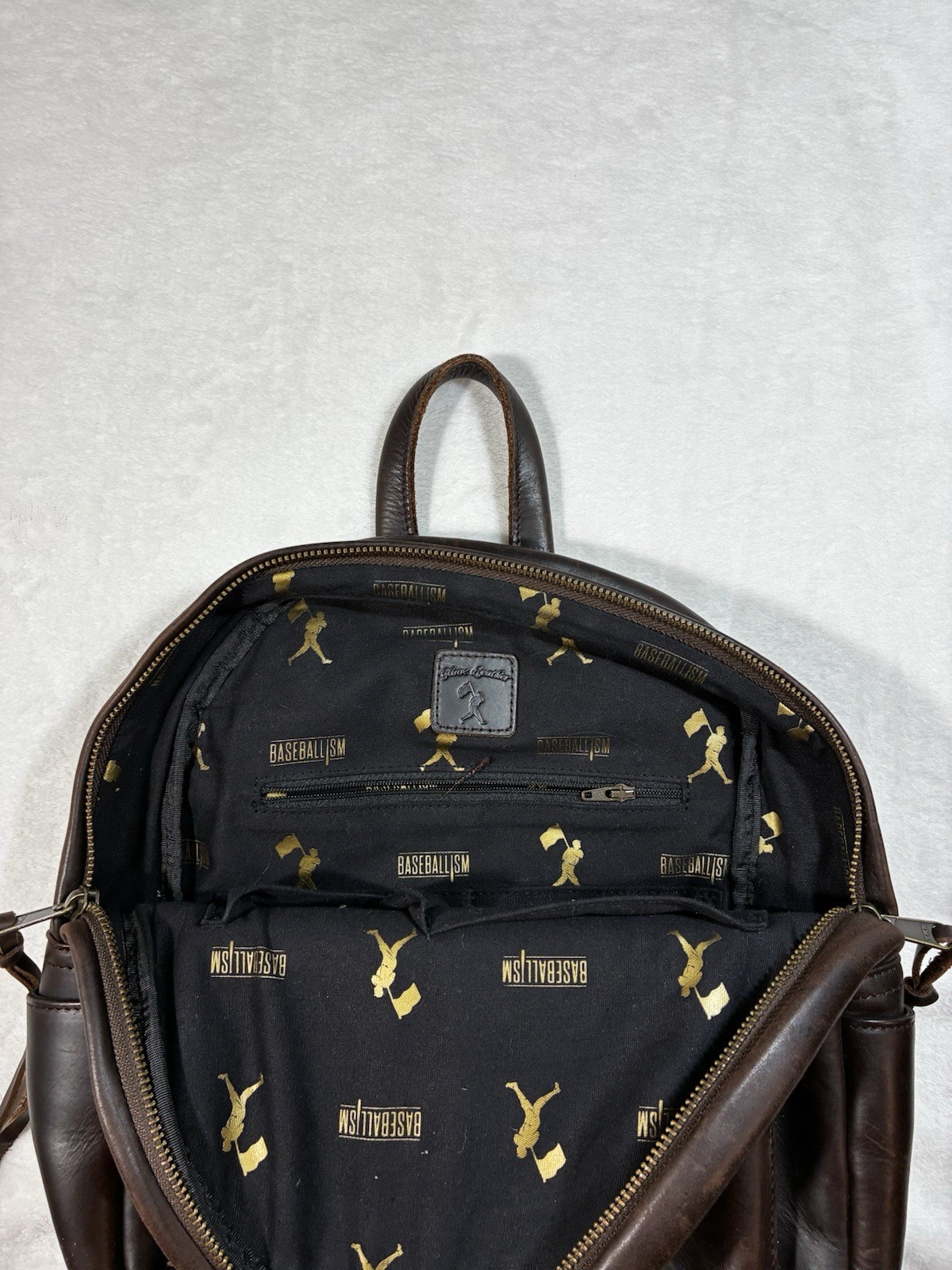 Baseballism Natalie Glove Leather Brown Backpack