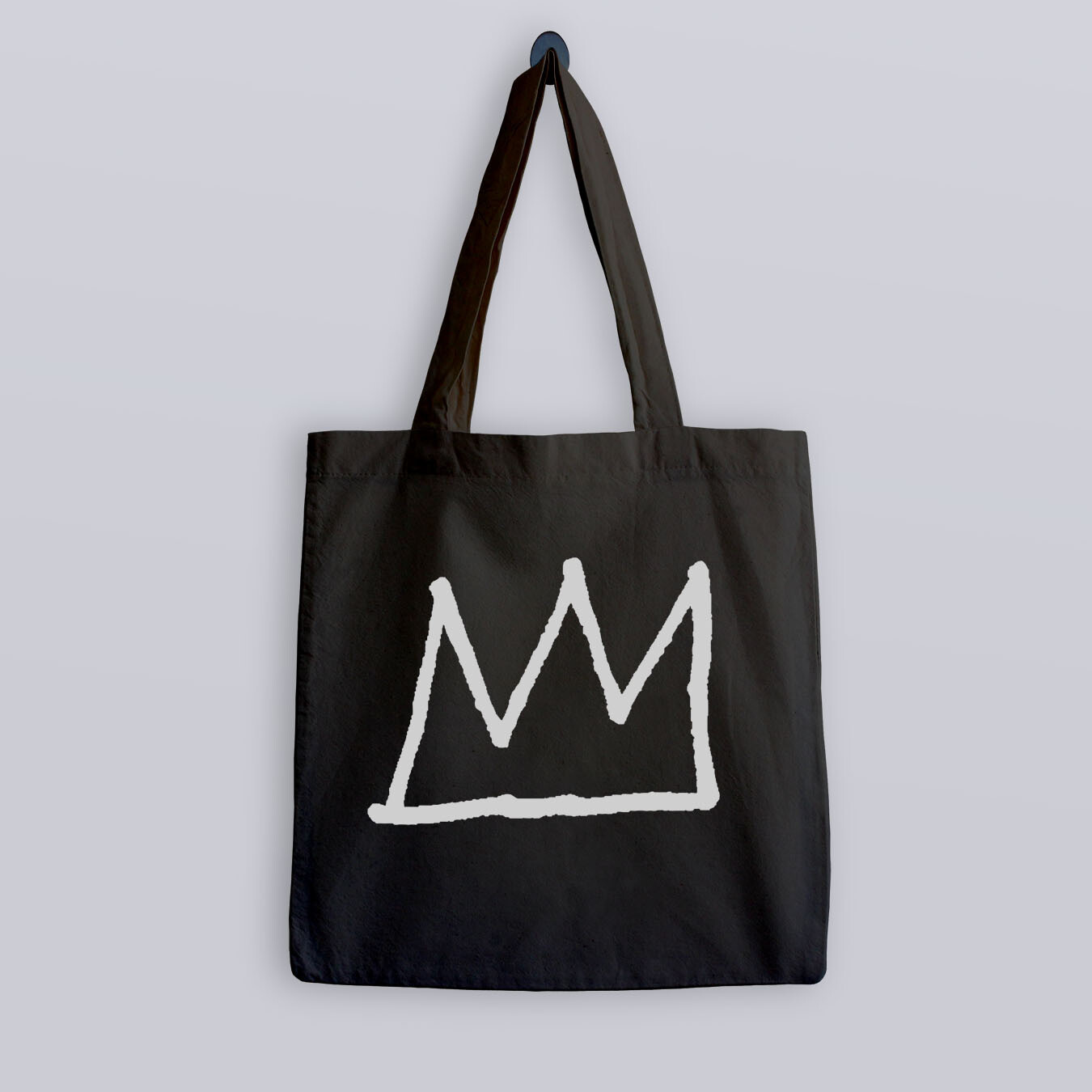 Basquiat tote bag – Jean-Michel street art crown Vinyl Record