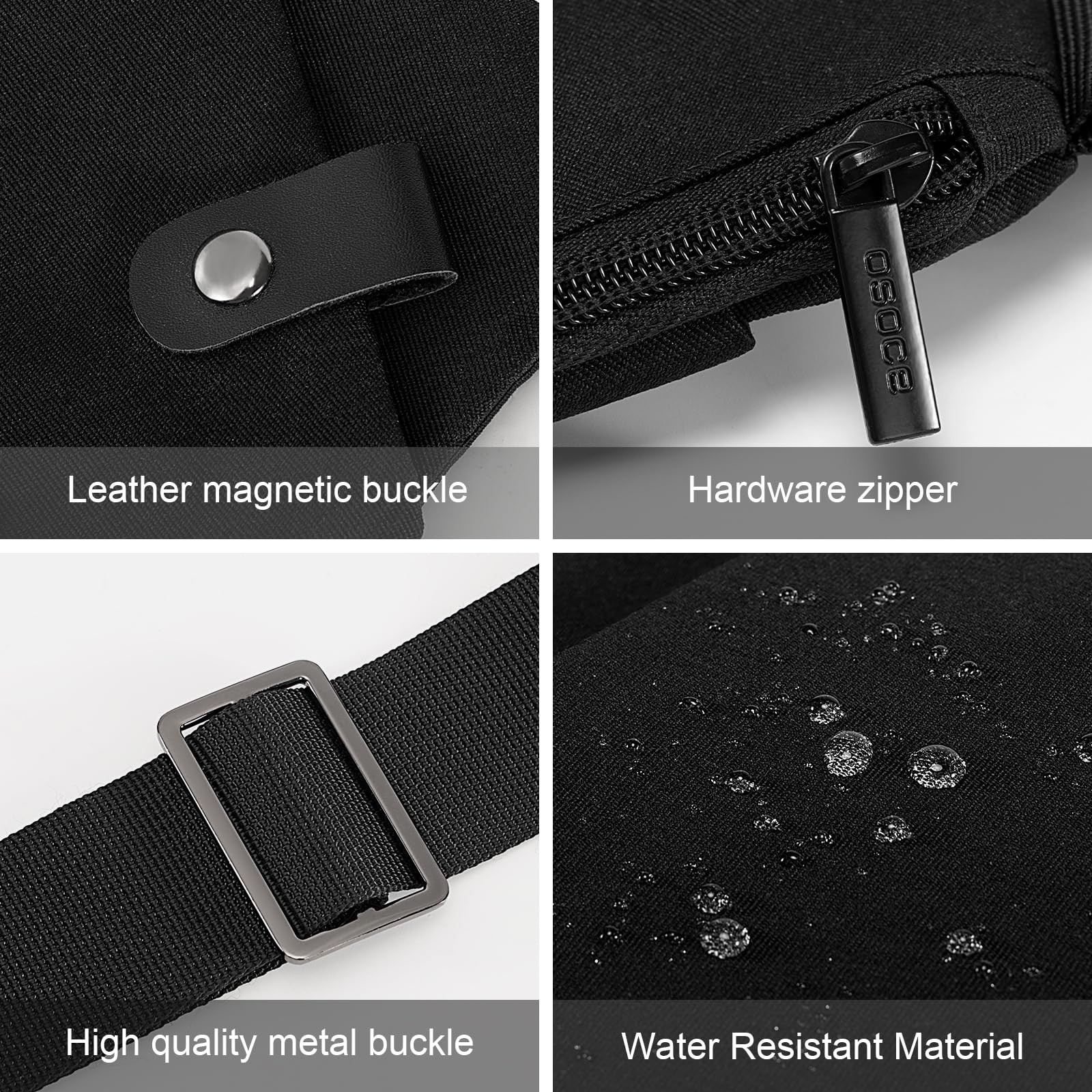 OSOCE Crossbody Sling Bag, Water-Resistant Anti Theft Chest Pack, Minimalist …