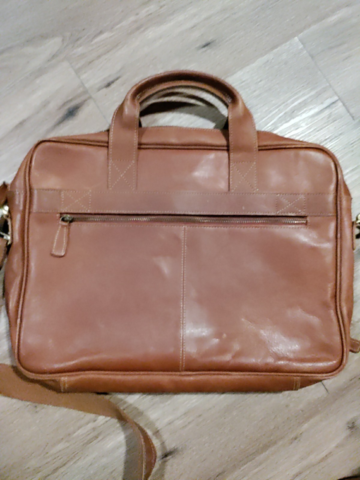 KomalC 16 Inch Leather briefcases Laptop Messenger Bags for Men and Women 