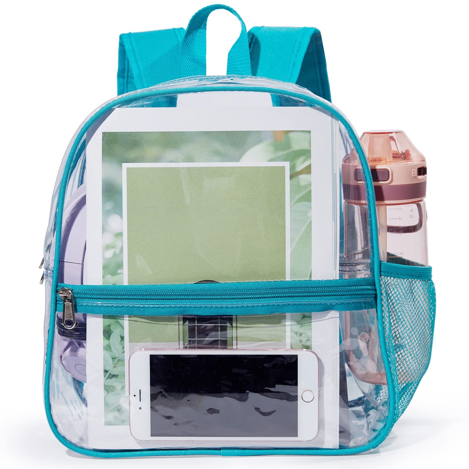 Mini Clear Backpack 12″X6″X12″ Stadium Approved See through Bag Waterproof PVC S