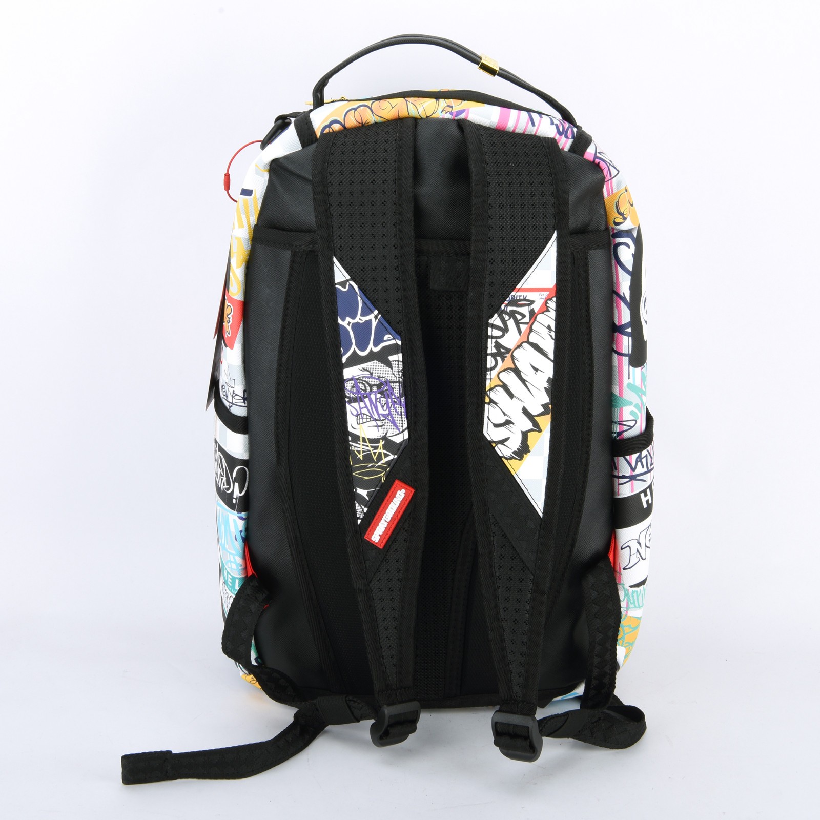 Sprayground Shark Poetry Create Another Day Dlxsv Backpack Zippered Graffiti
