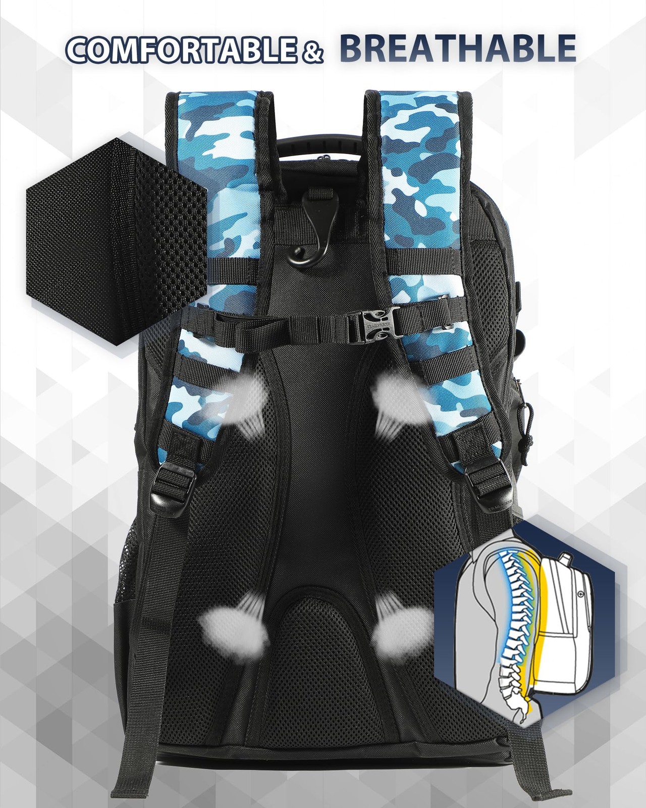 Basketball Bag Backpack with Ball Holder Multi-Sport Backpack for Soccer Voll…