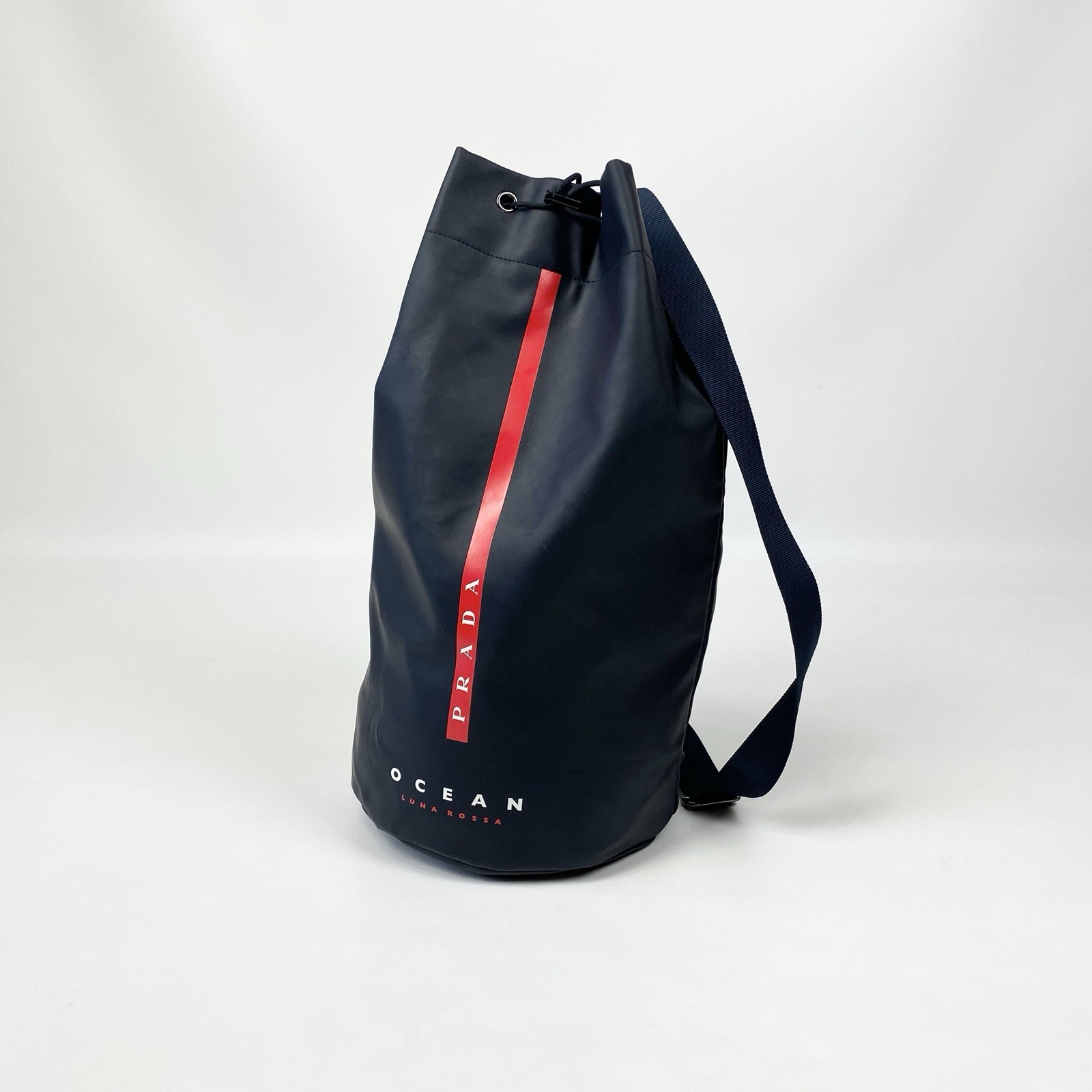 Prada Beauty Ocean Luna Rossa Navy Blue Water Resistant Bag Gym Pack