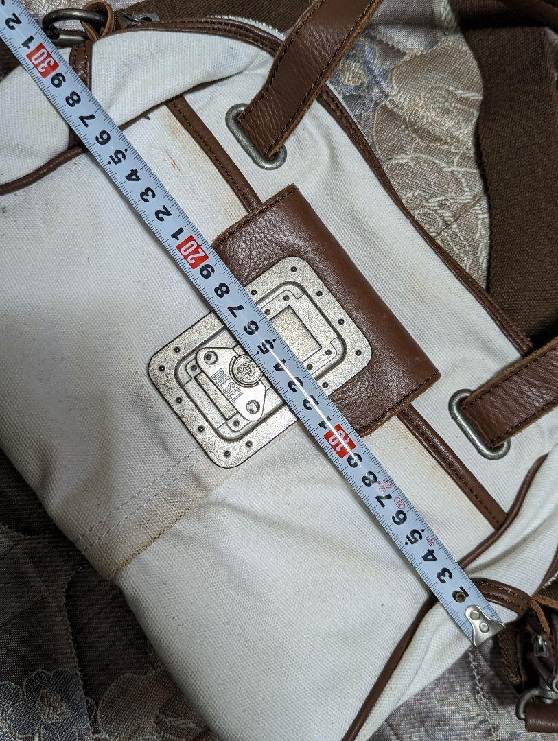 Diesel Men Canvas Fabric Vintage Processing Braveman Plate Logo Luxury Stylish