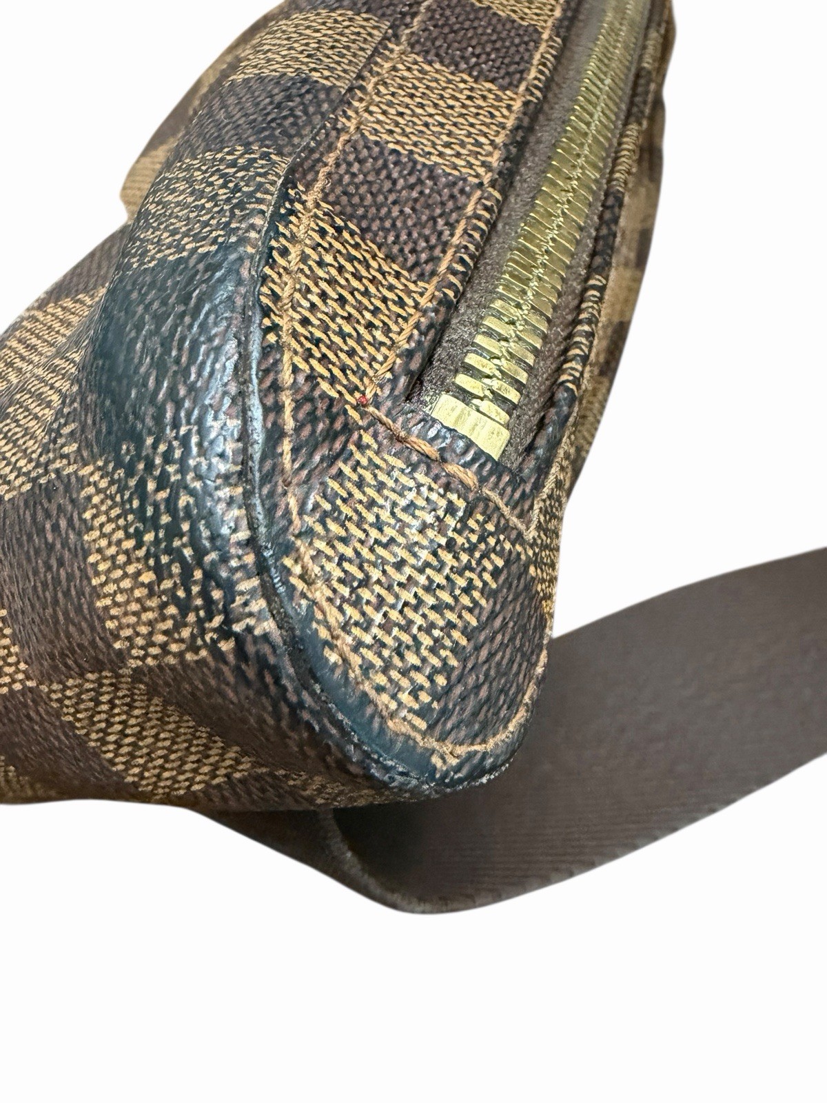 LOUIS VUITTON Damier Ebene Geronimos Shoulder Bag Authentic