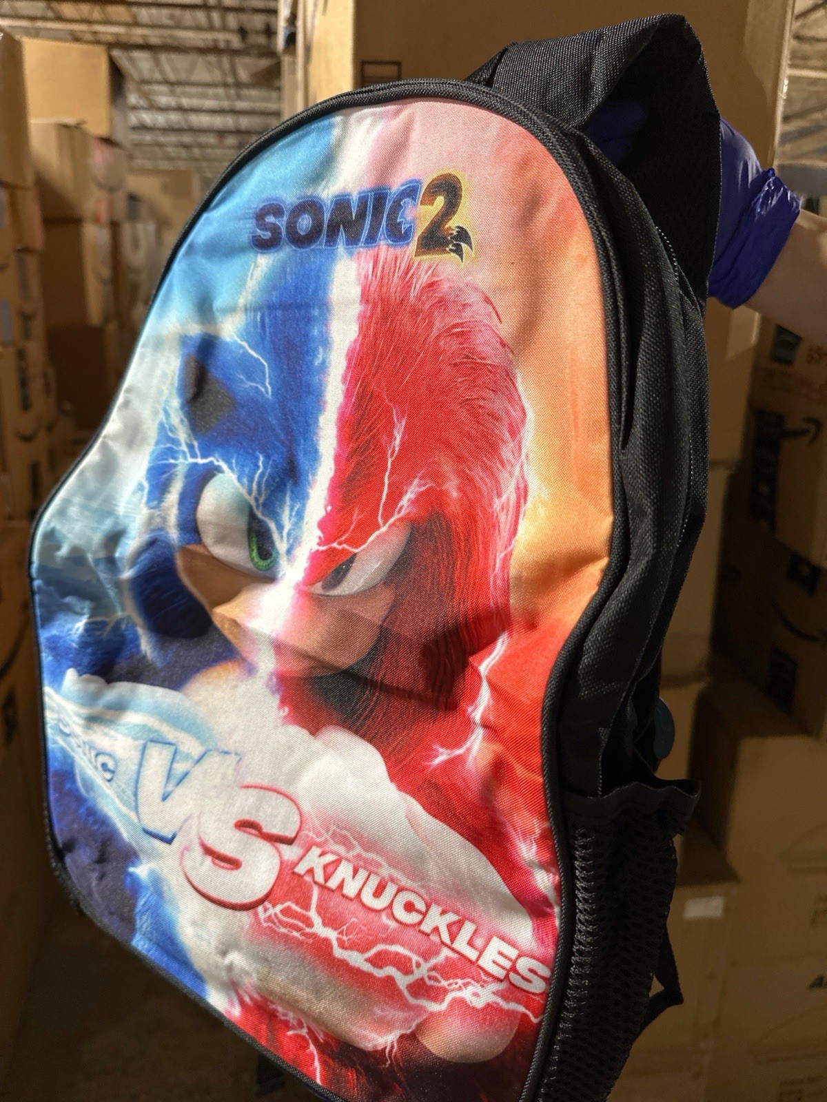 Unisex 3D Printed Anime Cartoon Backpack 15 1/2 x 10 1/2 x 4 Inches SONIC BOOM
