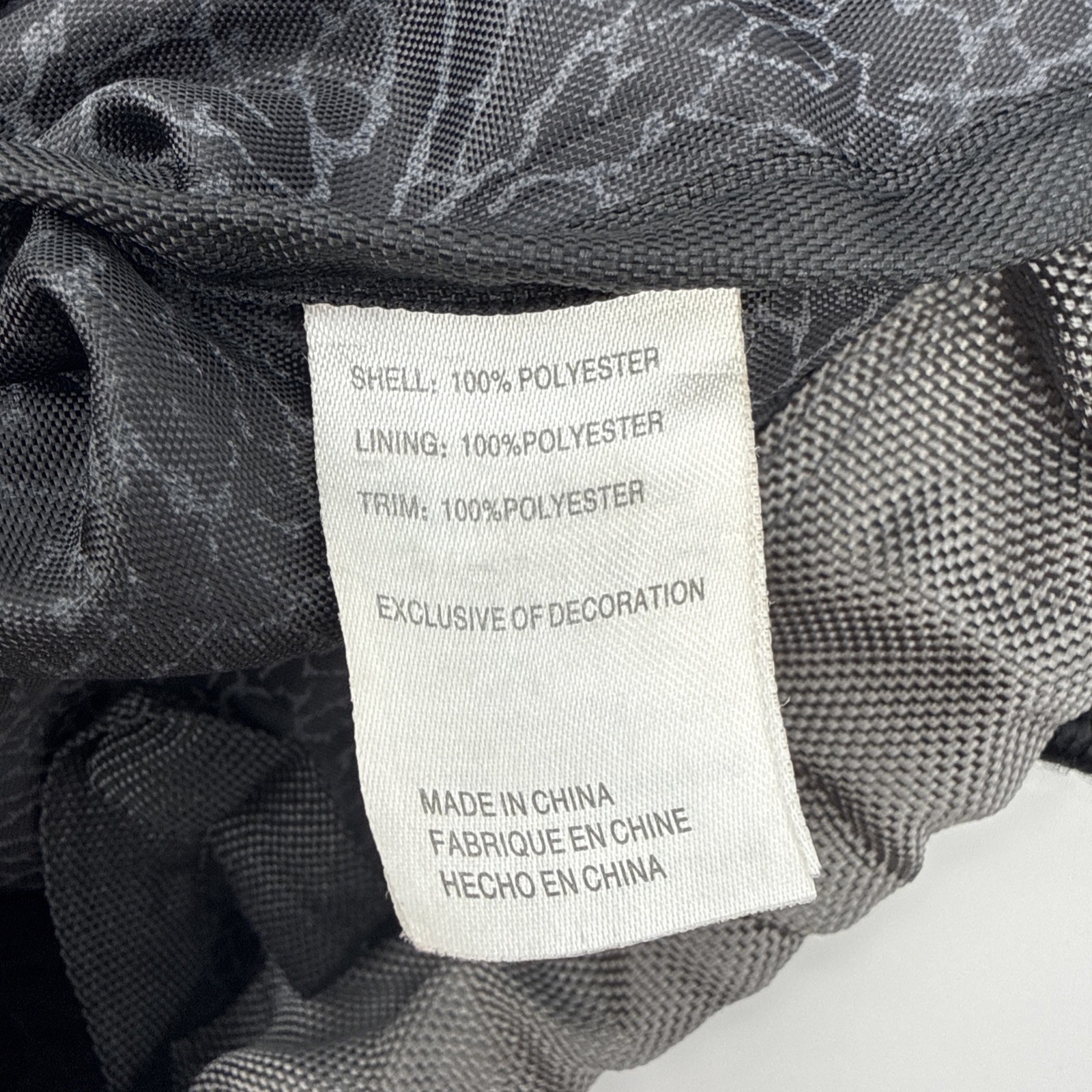 Nike Jordan Jumpman Drawstring Bag Pouch Gray Black Elephant Print Equipment Bag