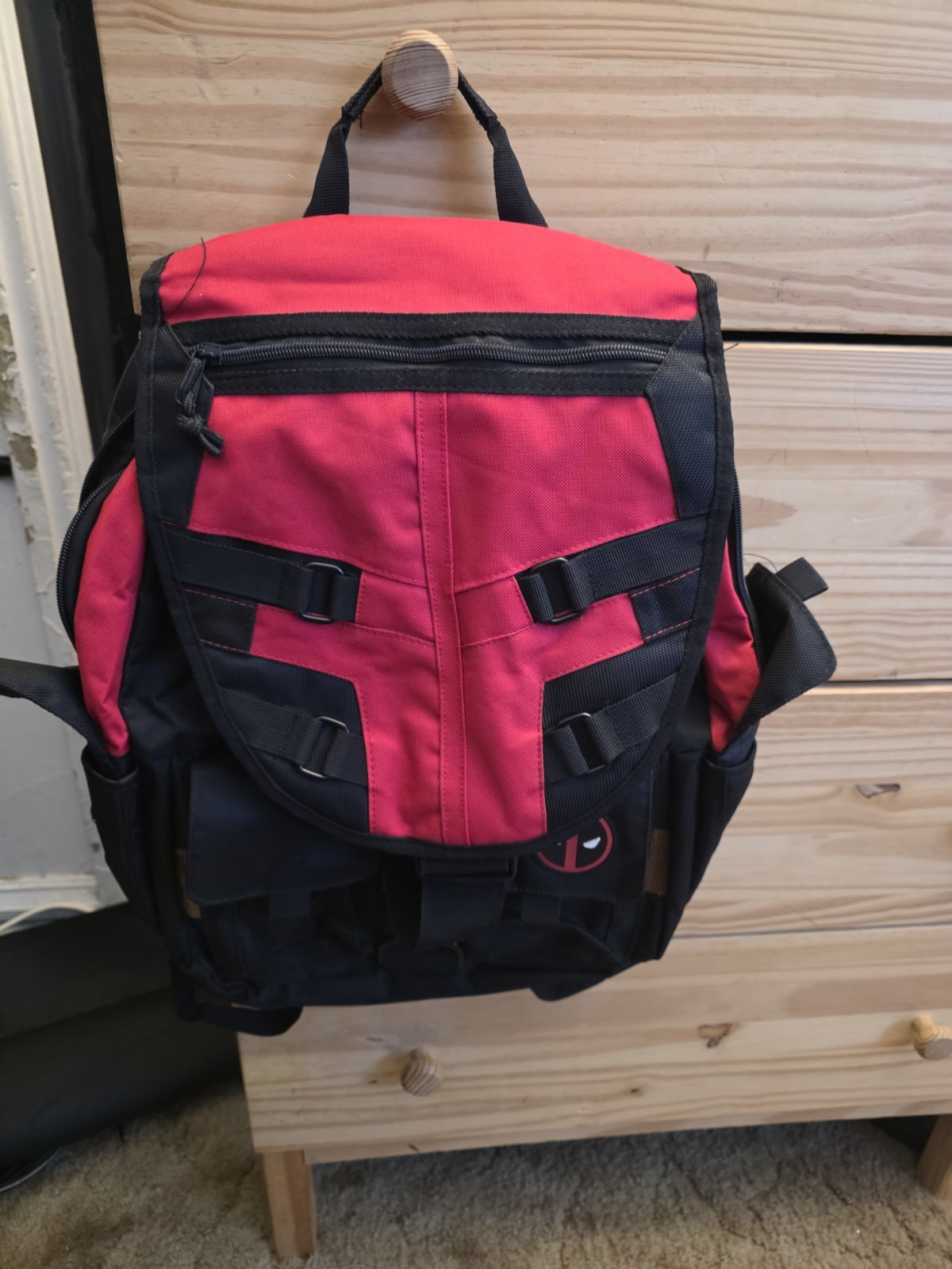 Marvel Comics Deadpool Cosplay Backpack Traveling Bag Laptop Bag Knapsack Gift