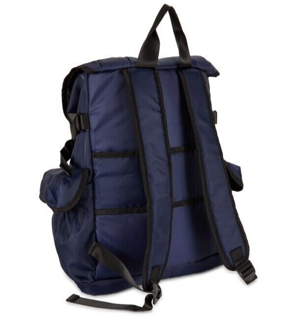 ROBERTO CAVALLI Unisex TRAVEL BACKPACK DARK NAVY BLUE NYLON NEW AUTHENTIC