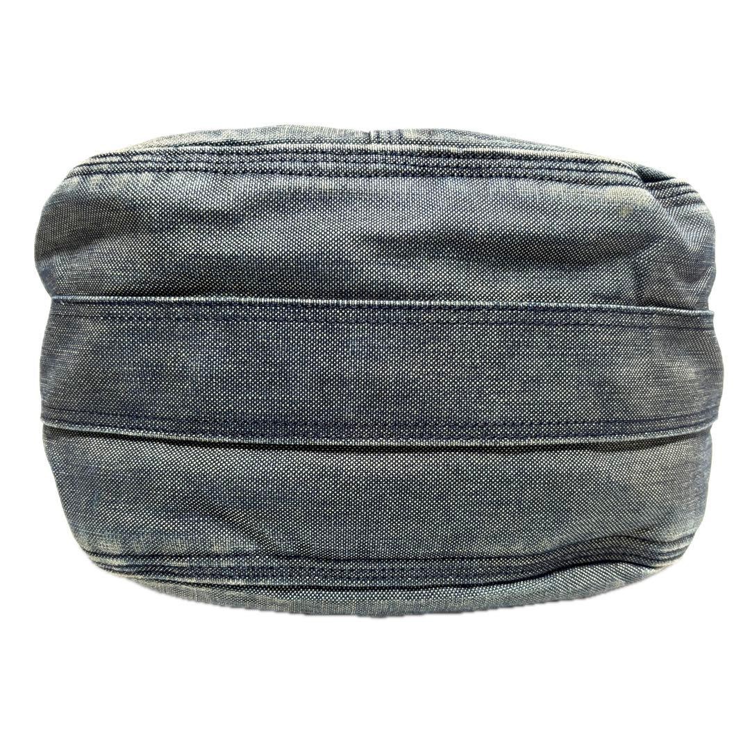 Authentic PORTER DEEPER Denim A4 Shoulder Bag Blue 16cm Depth, Slight Wear