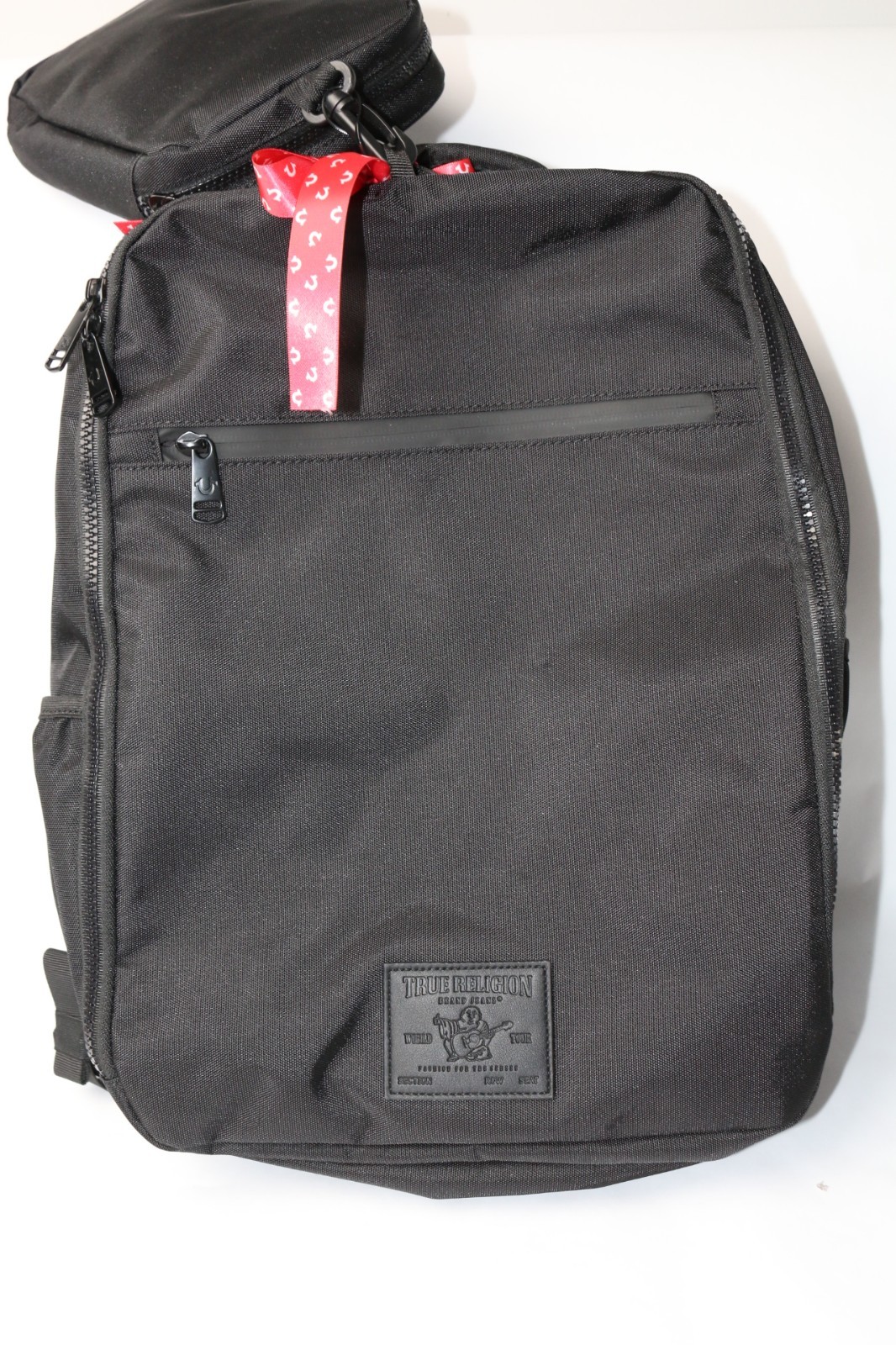 $125 True Religion Commuter Backpack Black Laptop/Travel~Bonus Tech Kit~TR104863