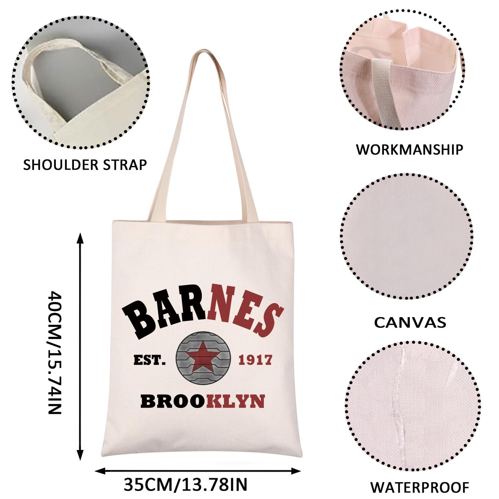 VAMSII B 12.59 inches (length) * 8.27 (width) 0.39 (height), Barnes 1917 Tote