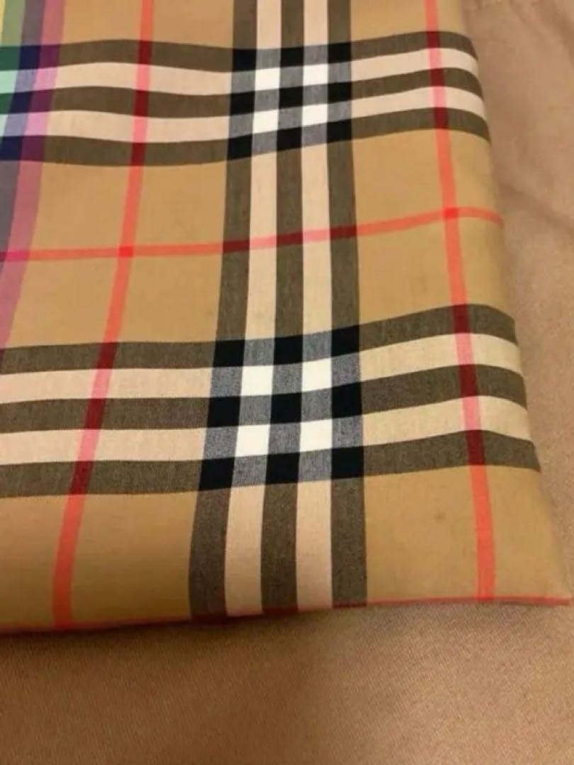 Authentic Burberry Rainbow Clutch Bag 28cm Leather Men’s Fashion Signed Damage