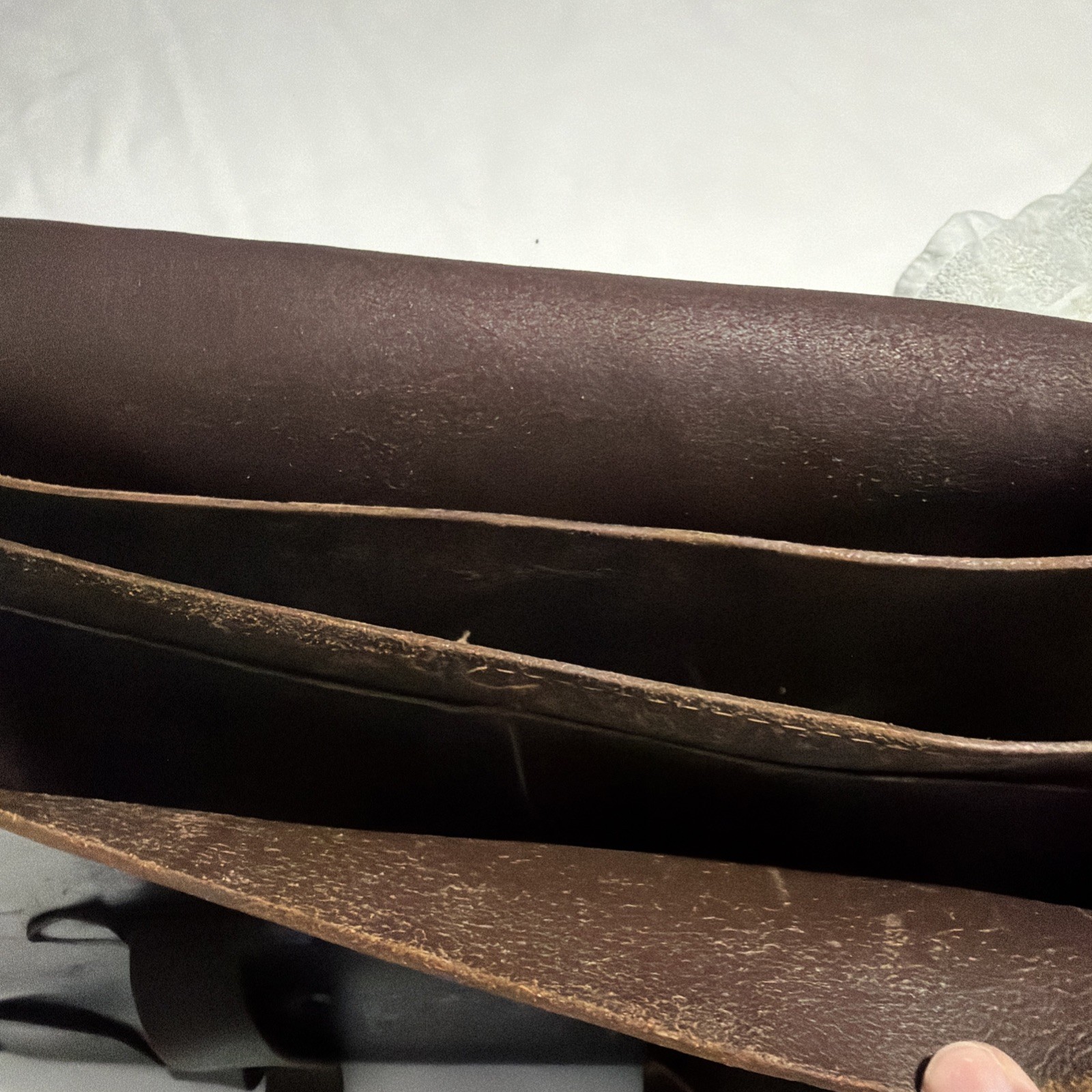Vintage US Military Pilots Briefcase Brown Leather Briefcase Bag Movie Prop