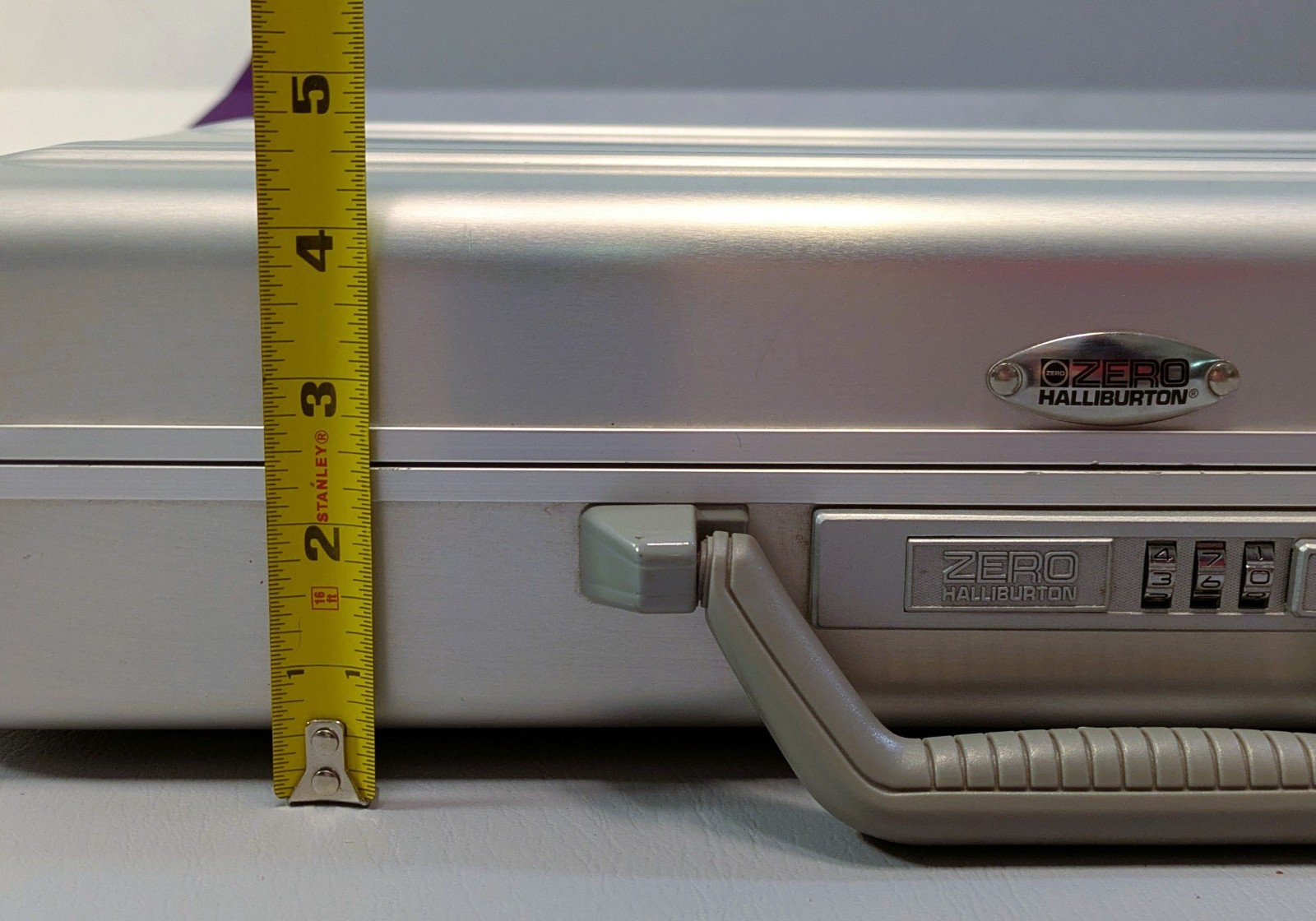 Vintage Zero Halliburton Aluminum Attache Laptop Case – 18 x 13 x 4 Dial Lock