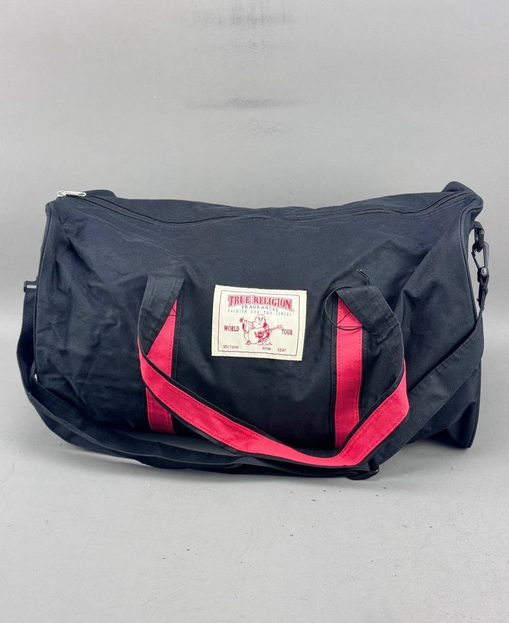 True Religion Fragrances Black Duffle Bag Gym Travel Bag W/ Shoulder Strap