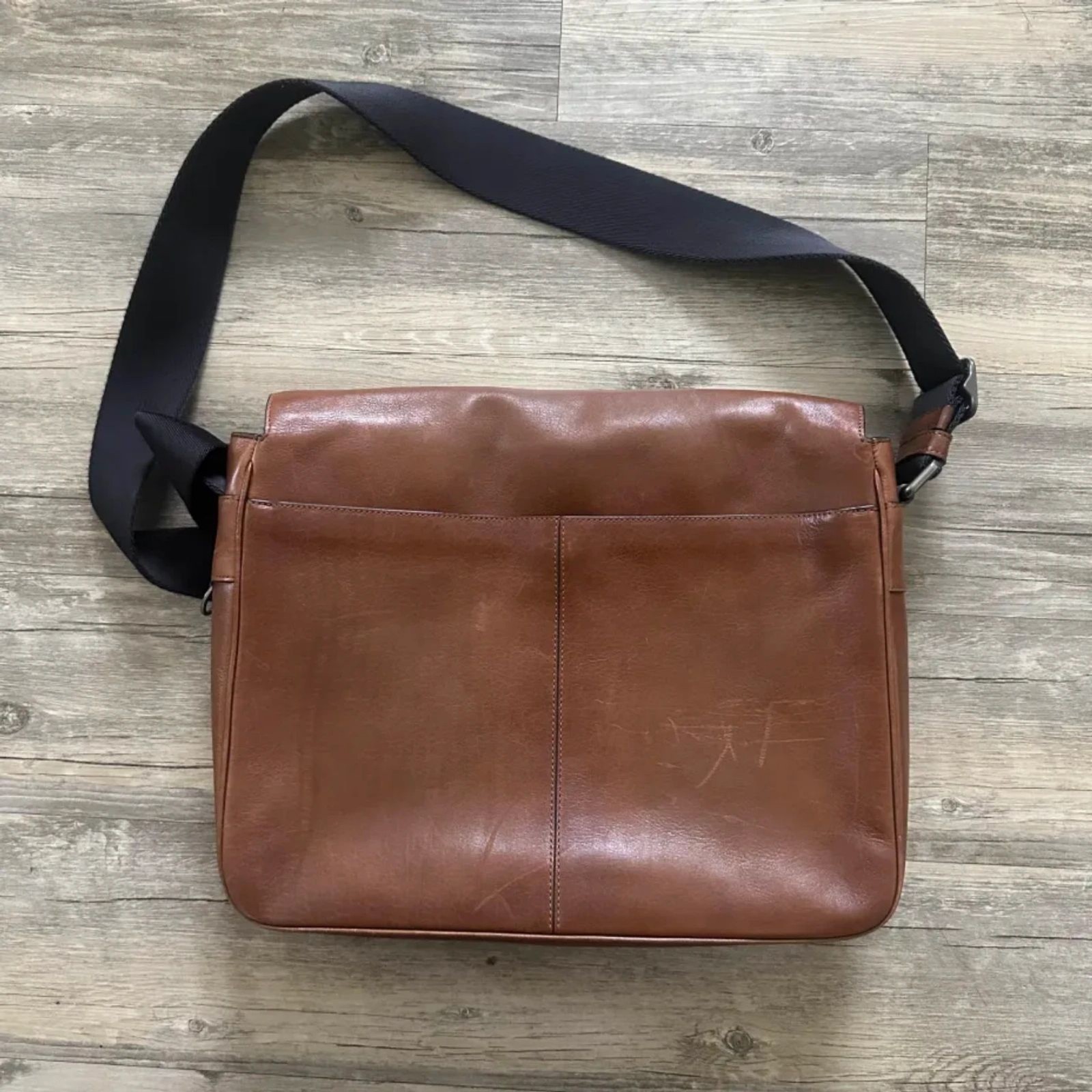 Vintage Coach Metropolitan Brown Leather Messenger Bag