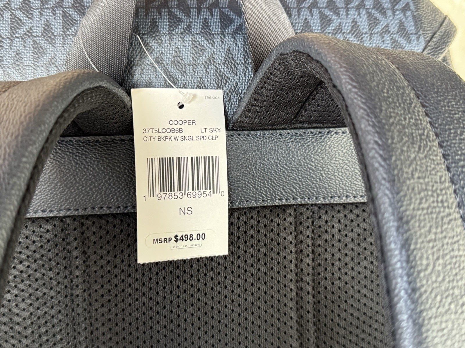 Michael Kors Cooper Large Utility City Backpack MK Dark Navy/Light Sky