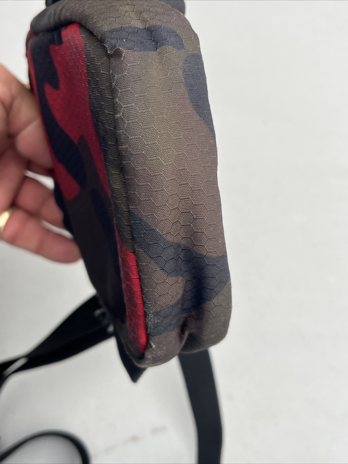 Cookies Small Shoulder Bag Smell Proof double zipper Camouflage Camo
