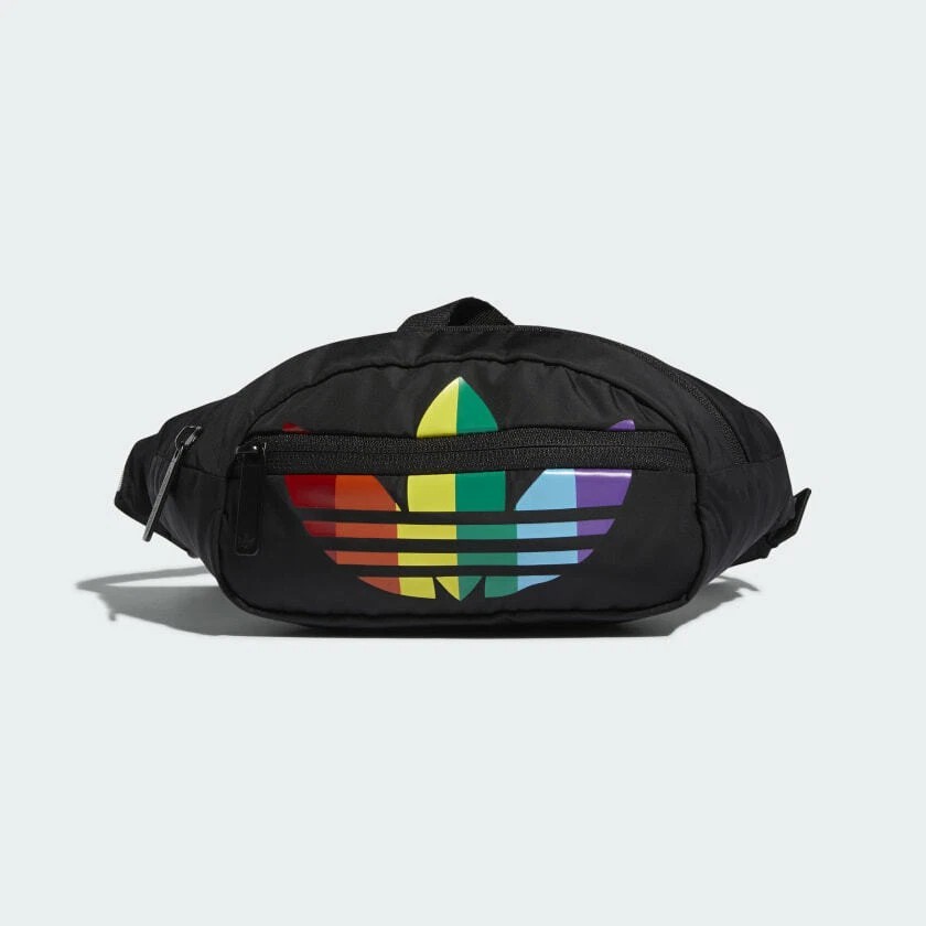 Adidas Gay Pride Be True LGBTQ Rainbow MultiColor Fanny Pack Hip Waist Bag