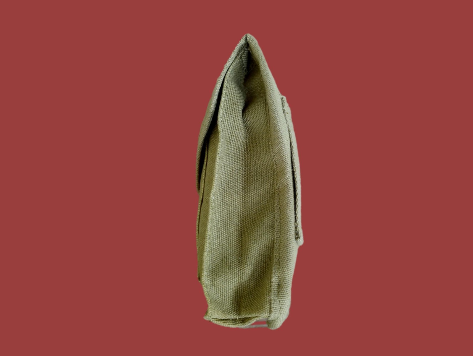 CANVAS UTILITY POUCH 2 POCKET SNAP CLOSURE BELT LOOP CAMPING GEAR HUNTING SHELLS
