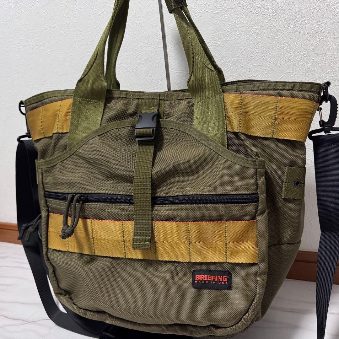 BRIEFING GYM WIRE 2Way Tote Bag Ranger Green Ballistic Nylon Made in USA