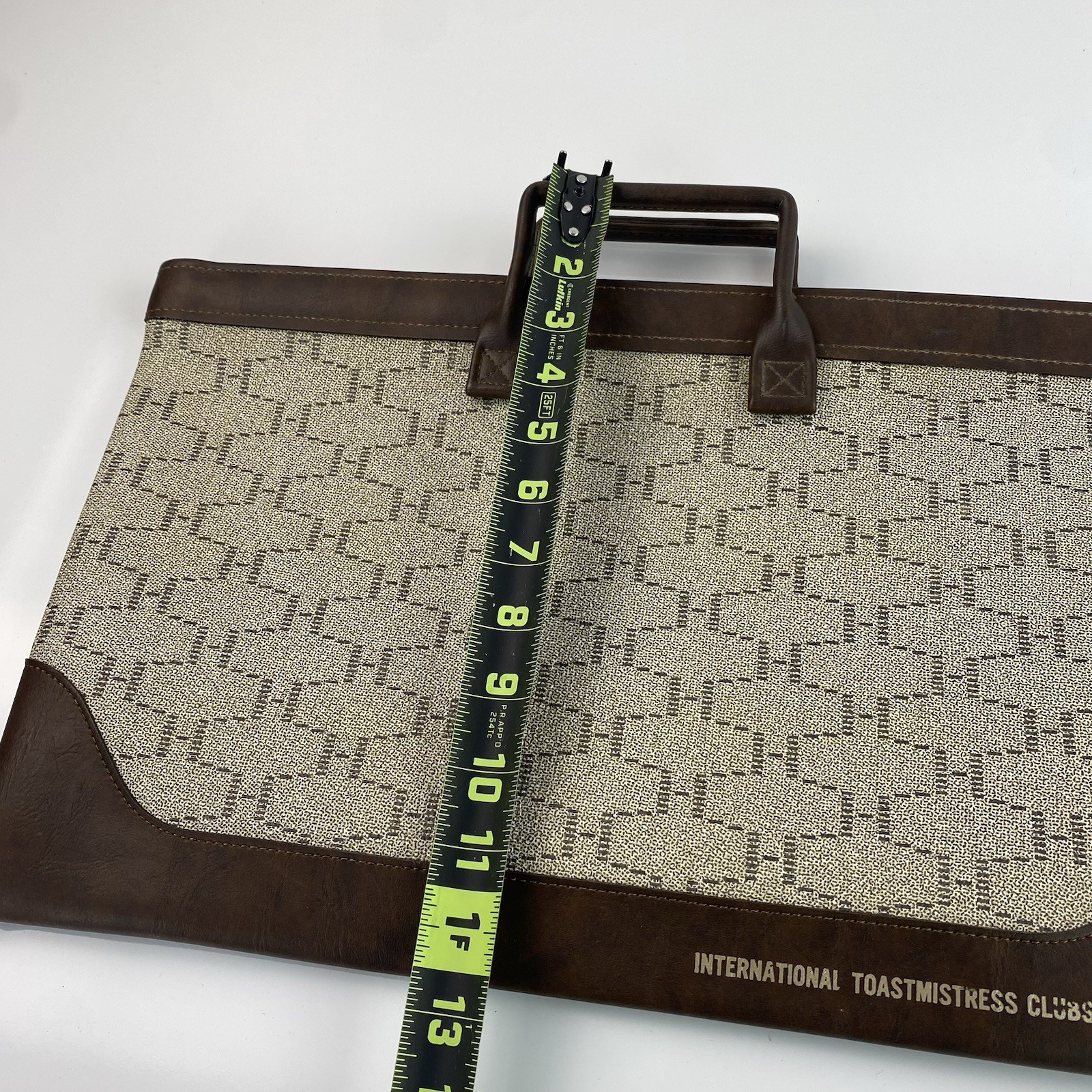 MCM Toastmasters Hazel Document Briefcase Portfolio Leather Bag Brown Vtg USA