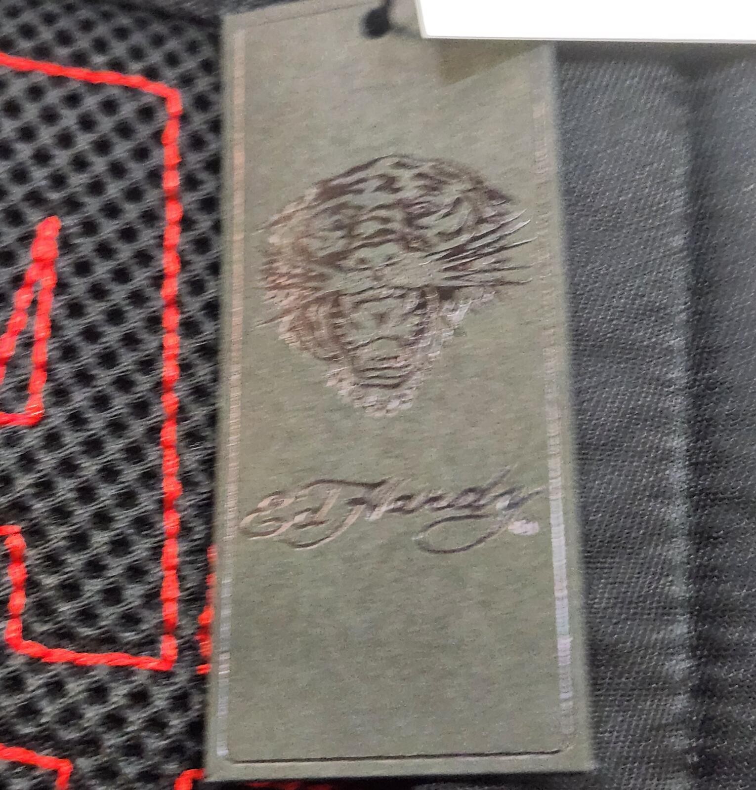 New Y2K retro Ed Hardy Large Backpack Tattoo Print Laptop Pocket Vegan Material