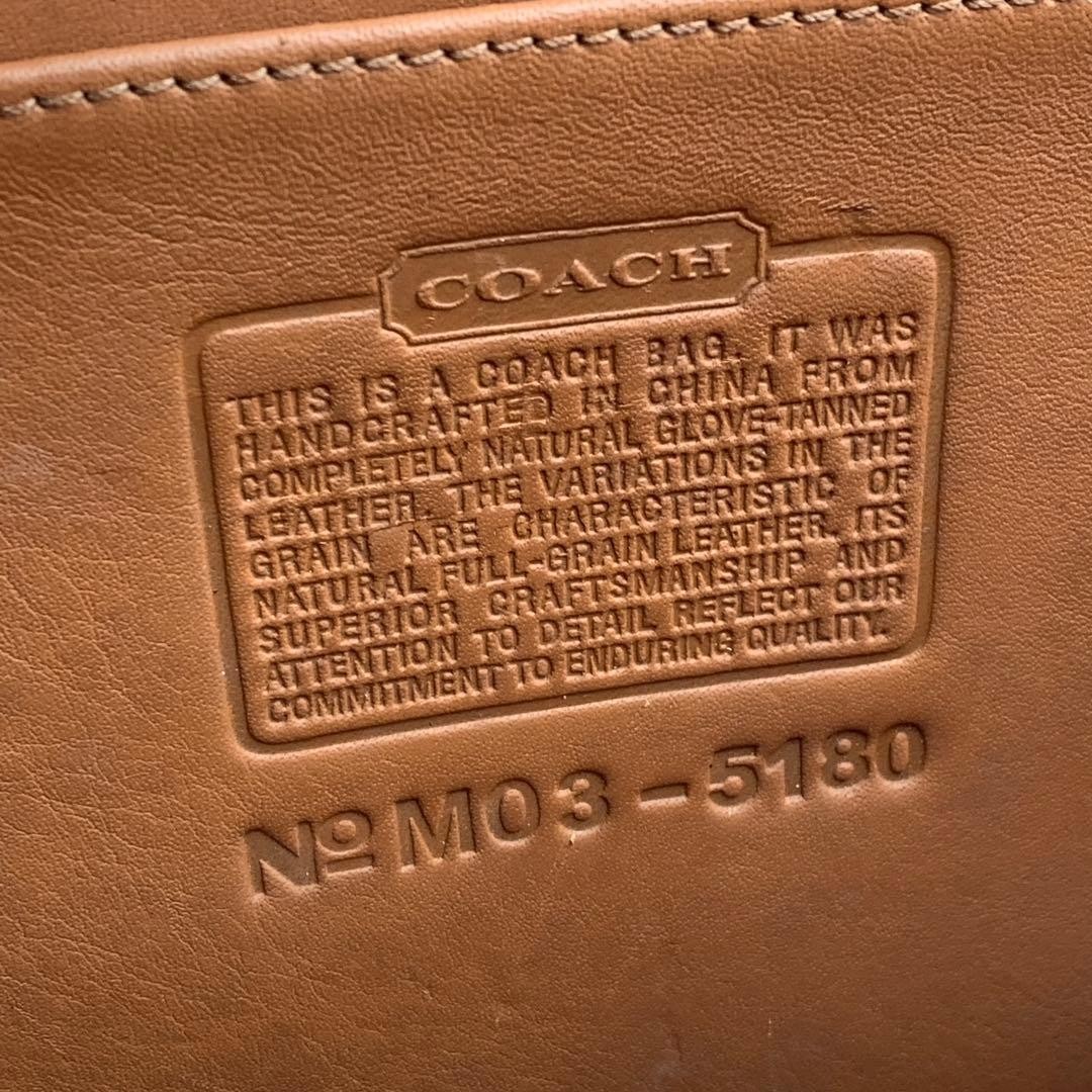 USED JAPAN Coach 5180 Metropolitan Briefcase British Tan Leather Vintage Bag
