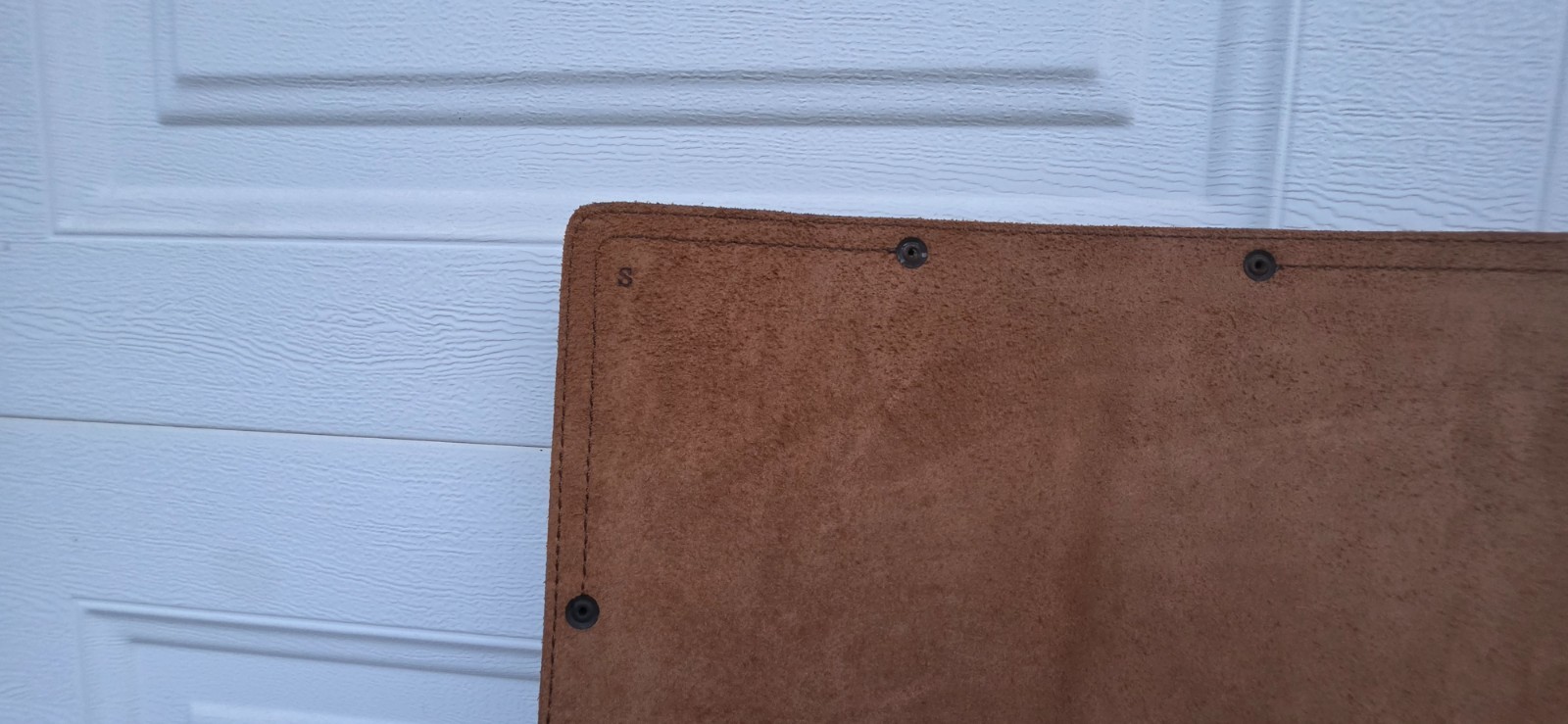 Saddleback Leather Dave’s Deal Dark Coffee Brown Large Desk Pad – Script Logo