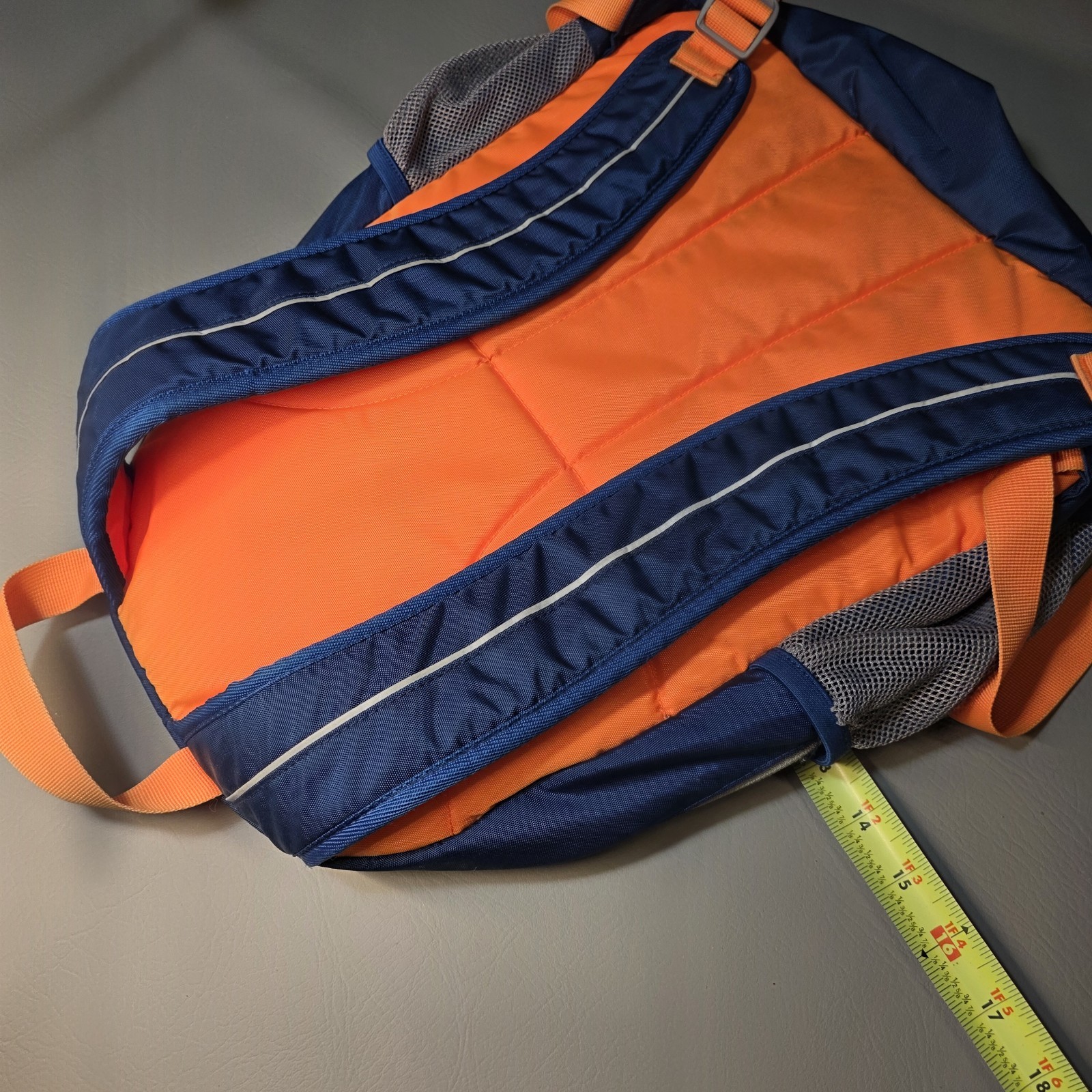LL Bean Explorer Backpack Blue/Orange Hiking Bag Camping Outdoors Multi Compartm