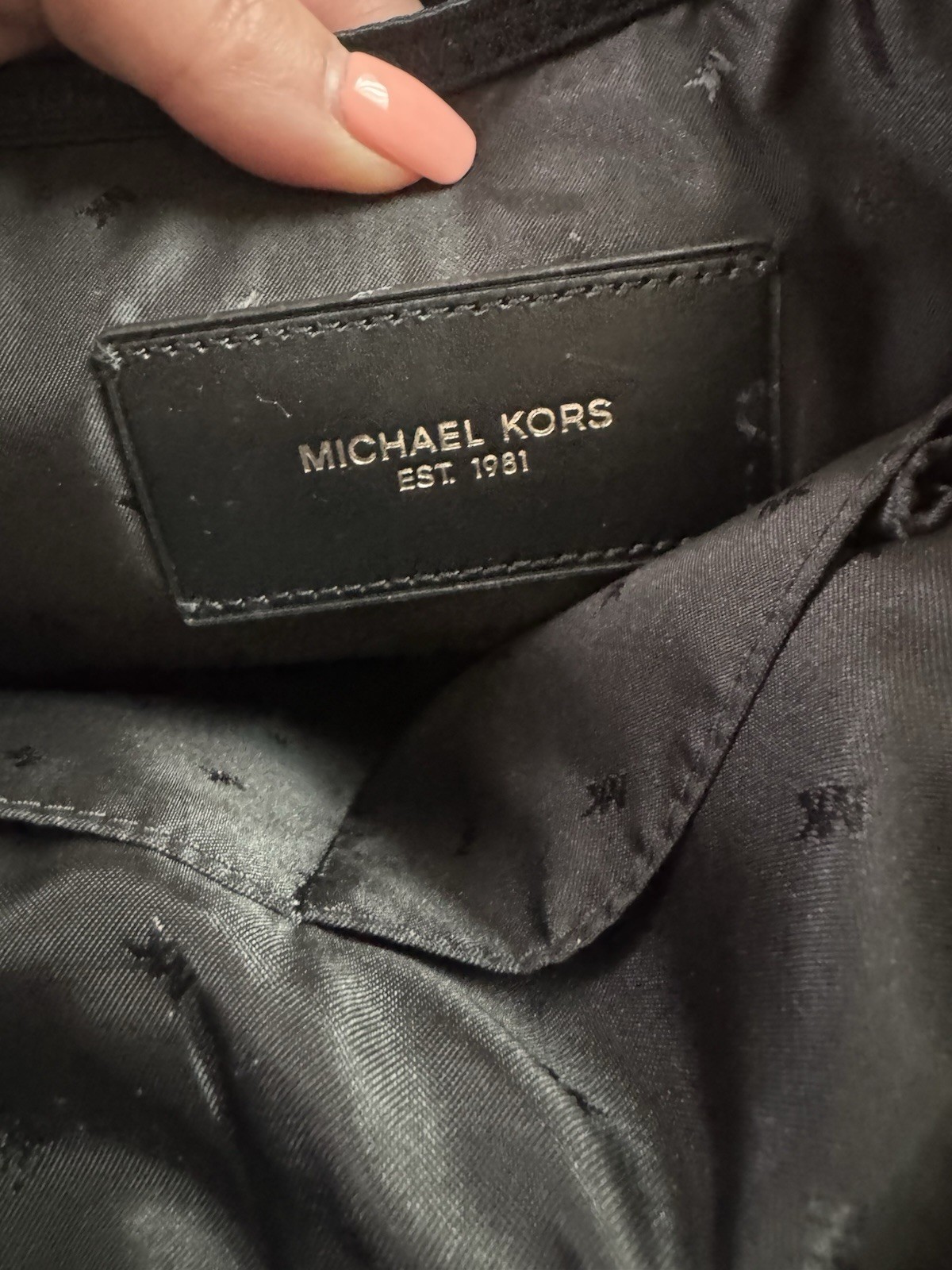 Michael Kors Black Sport Men’s Backpack Drawstring Pockets Adjustable Strap