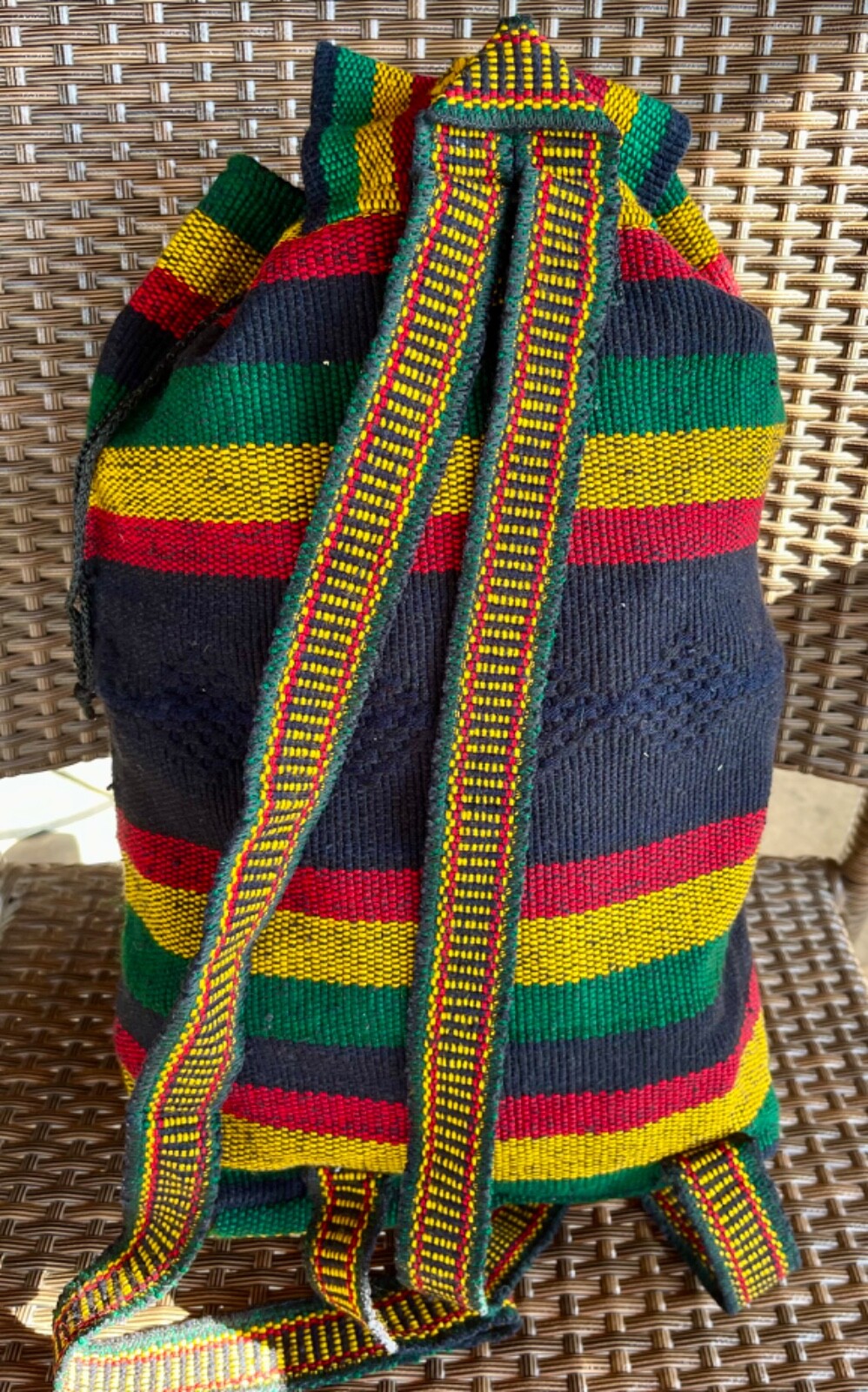 Rasta Tribal Woven New Backpack Sling Travel Bag Mexico Beach Festivals