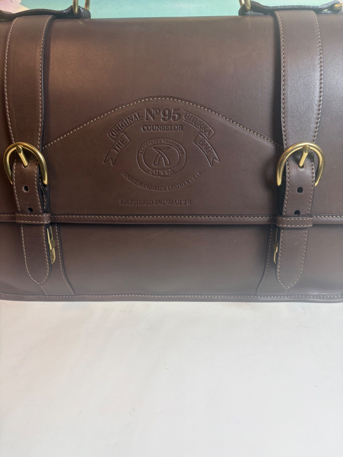Ghurka Original Collection No.95 Counselor Bridle leather Briefcase-Business Bag