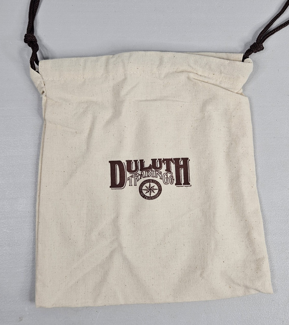 3x Duluth Trading Company Cotton Canvas Drawstring Laundry Tote Bag