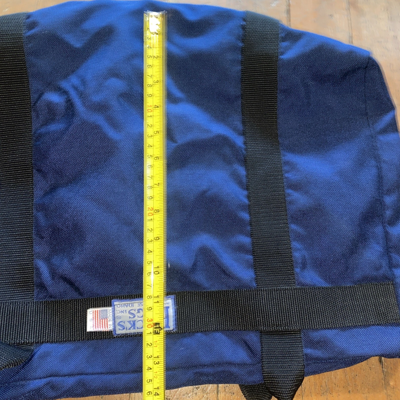 USA Made Medium Duffle Bag Blue Travel Gym Canvas Made In USA