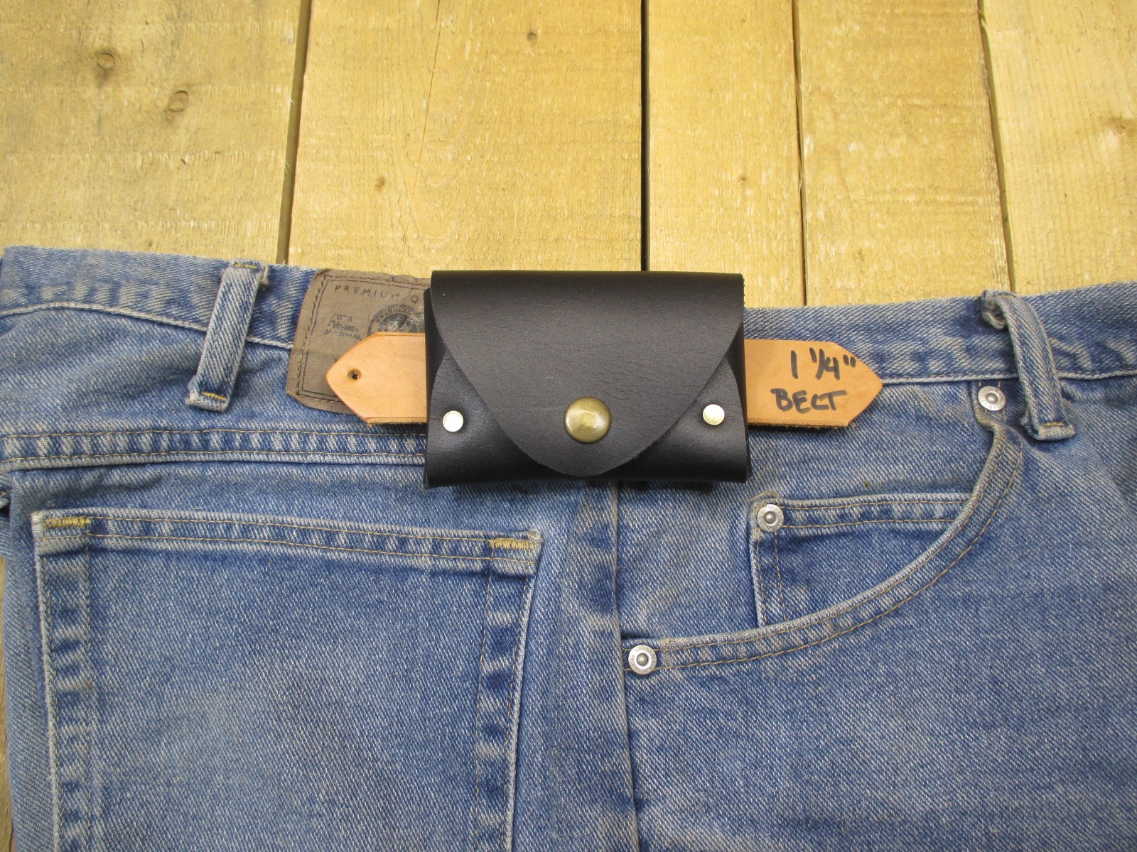 Leather Pouch for Misc. Items, Credit Cards, Business Cards Cash With Belt Loop