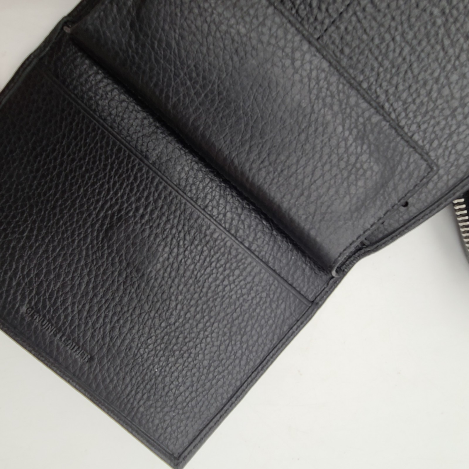 NEW Cole Haan Men’s Two Tone Top Zip Leather Toiletry Bag & Passport RFID Wallet